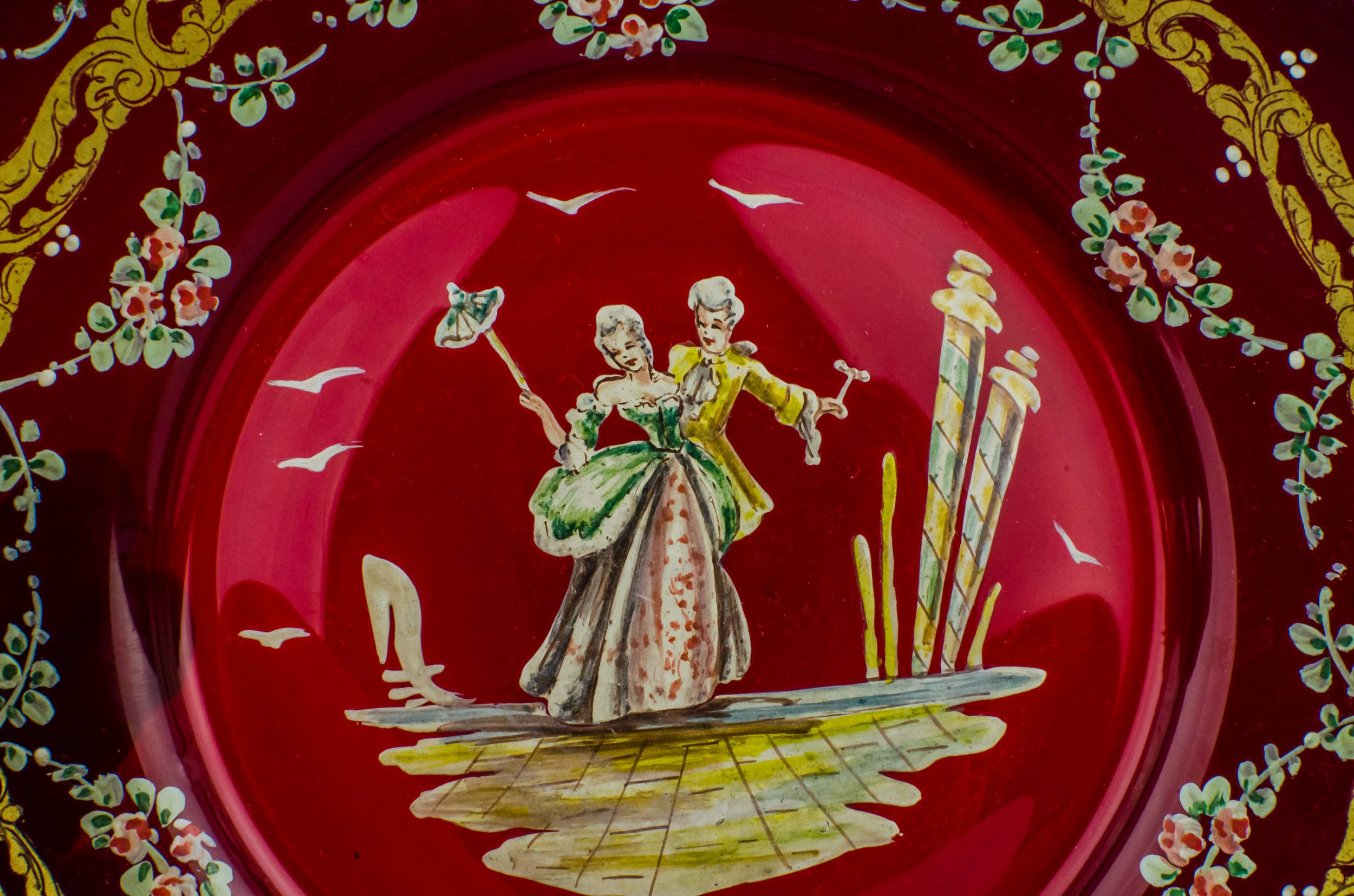 Spectacular Vintage Decorative — Retro glass bowl 1