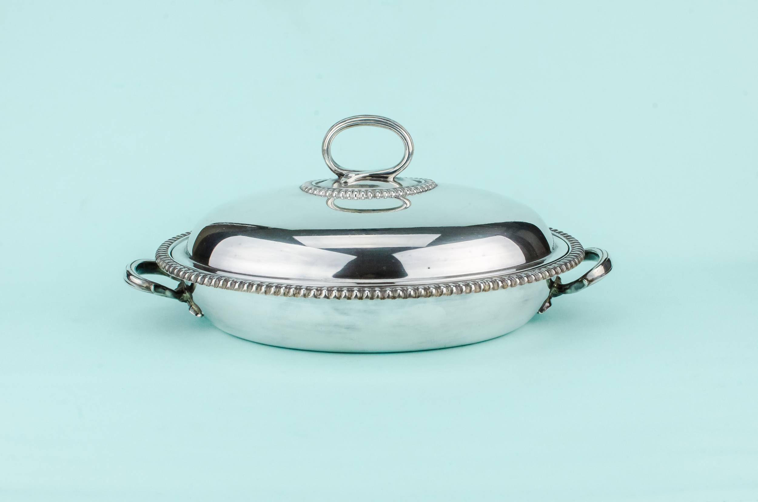 Silver Plated Metal — Martin Hall & Co serving dish