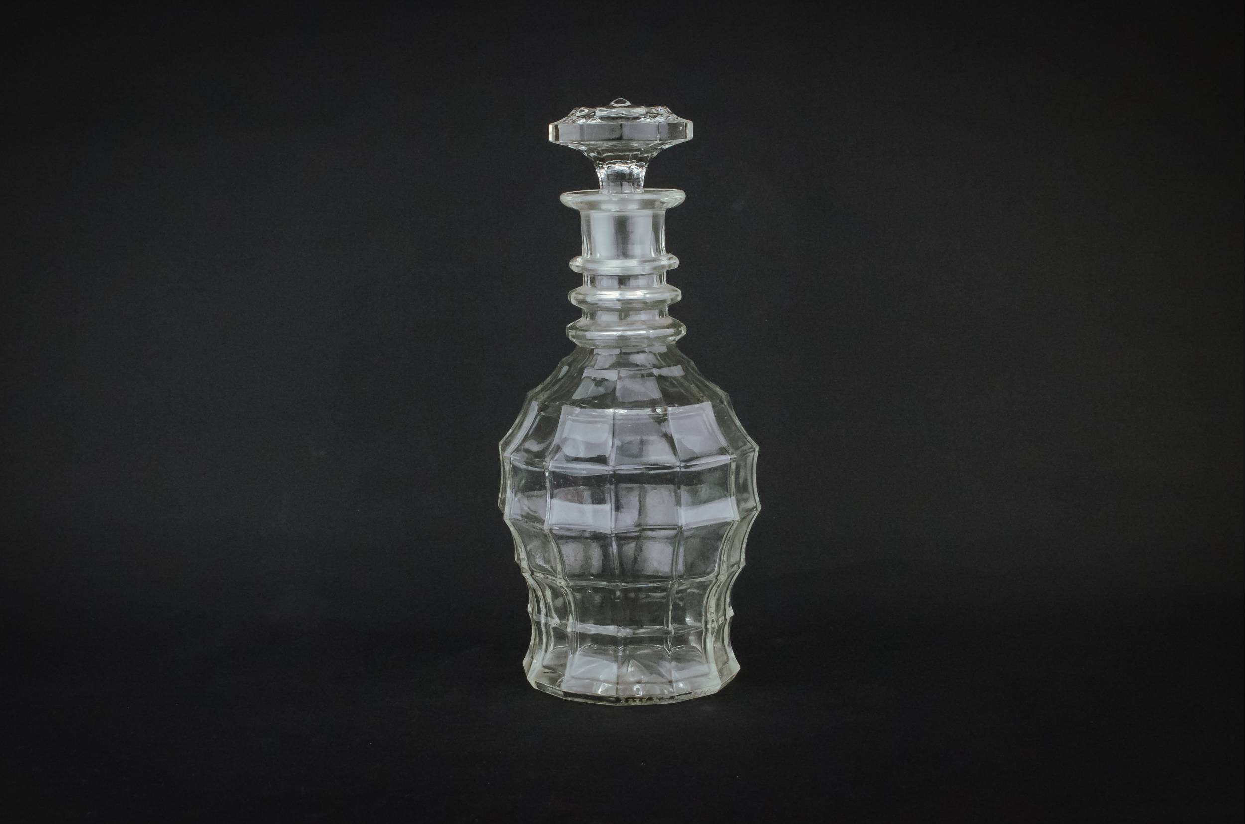 Art Deco Moulded — Moulded glass port decanter