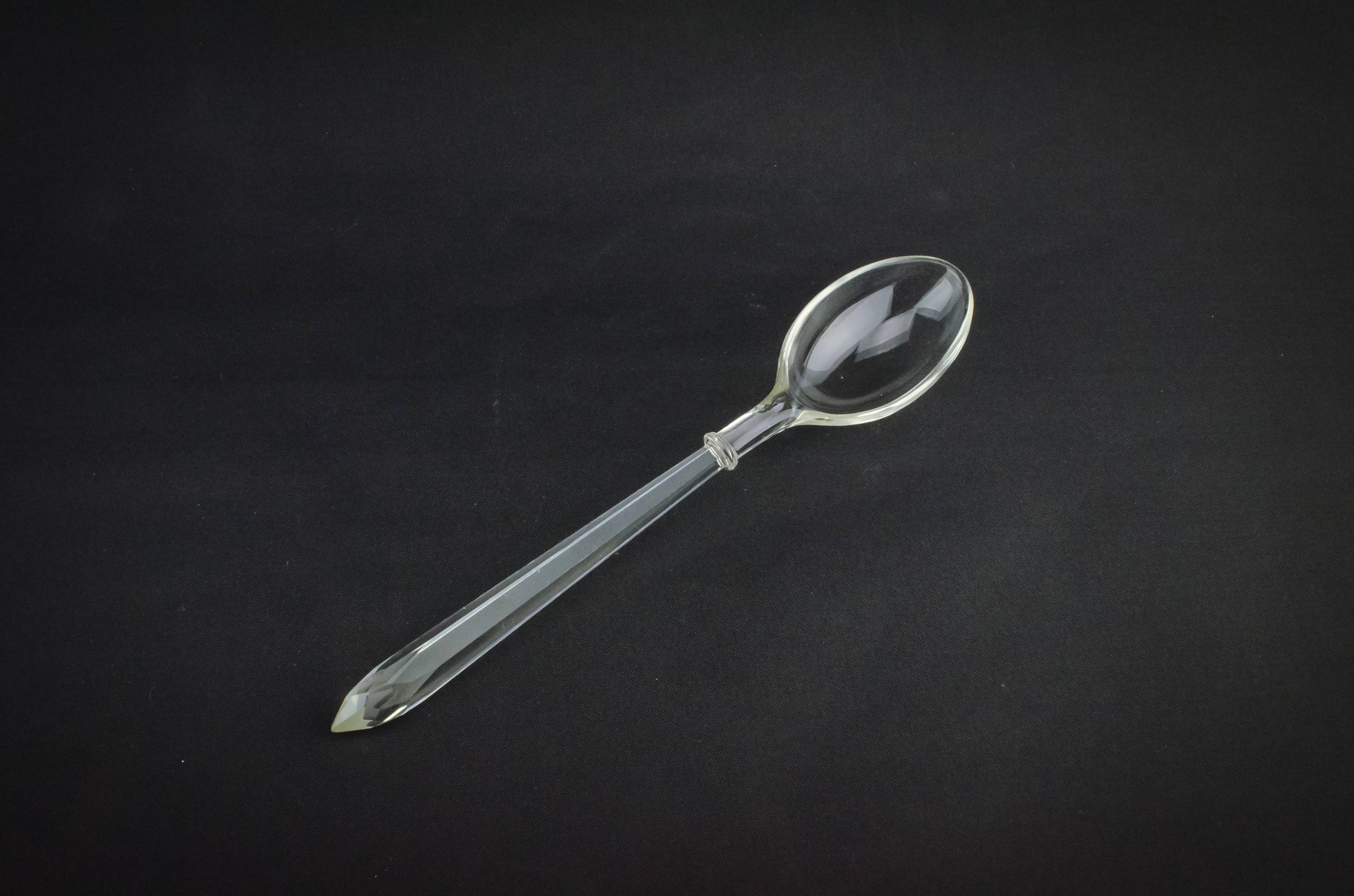 Antique Glass Old — Large glass spoon