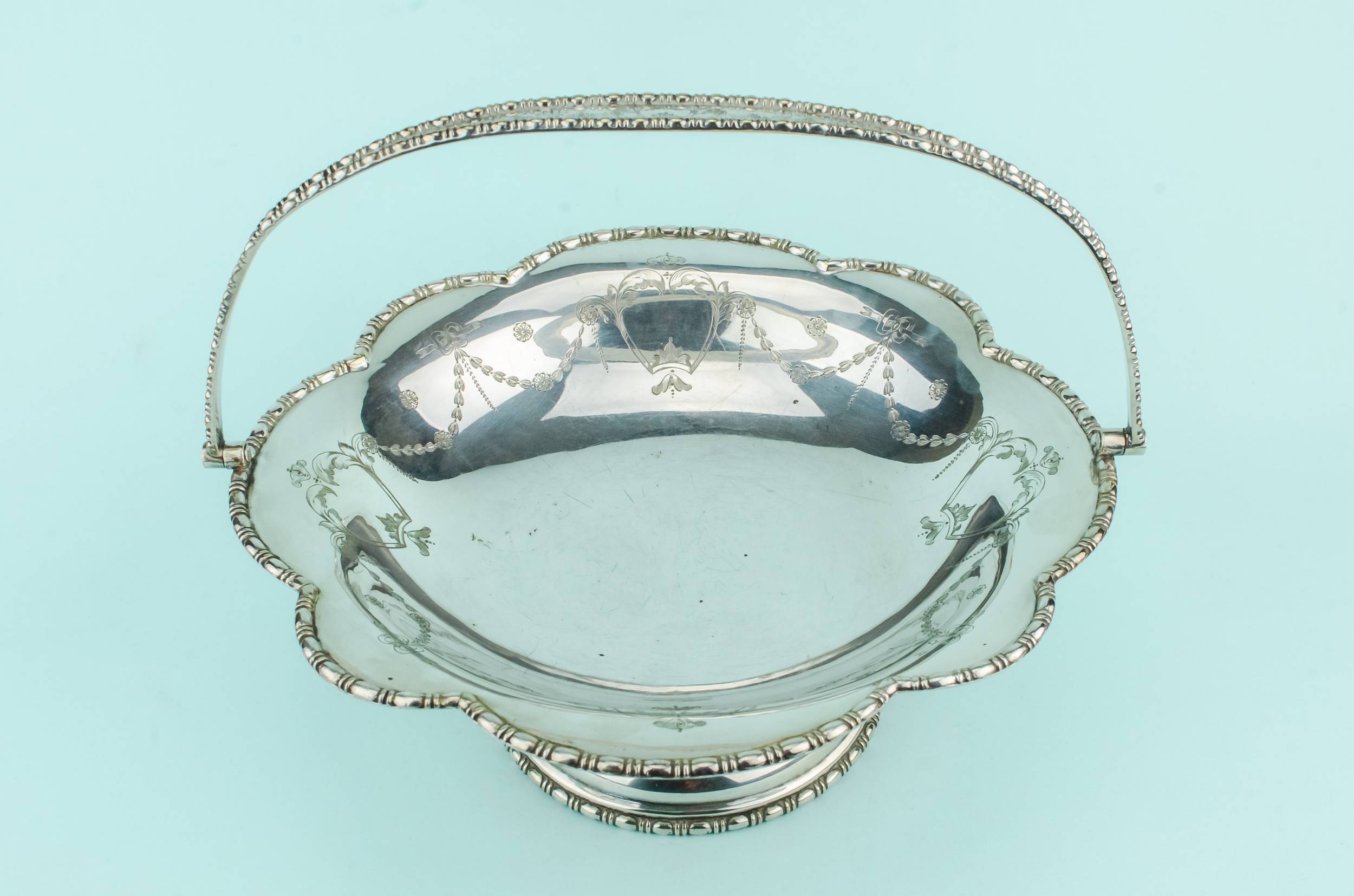 Antique Neo-Classical Floral — Neo-Classical serving bowl 6