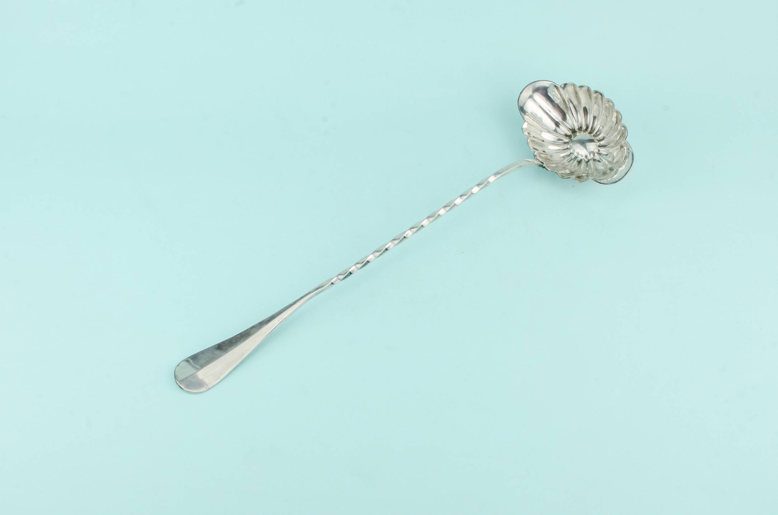 Antique Elegant Cutlery — Silver plated punch ladle