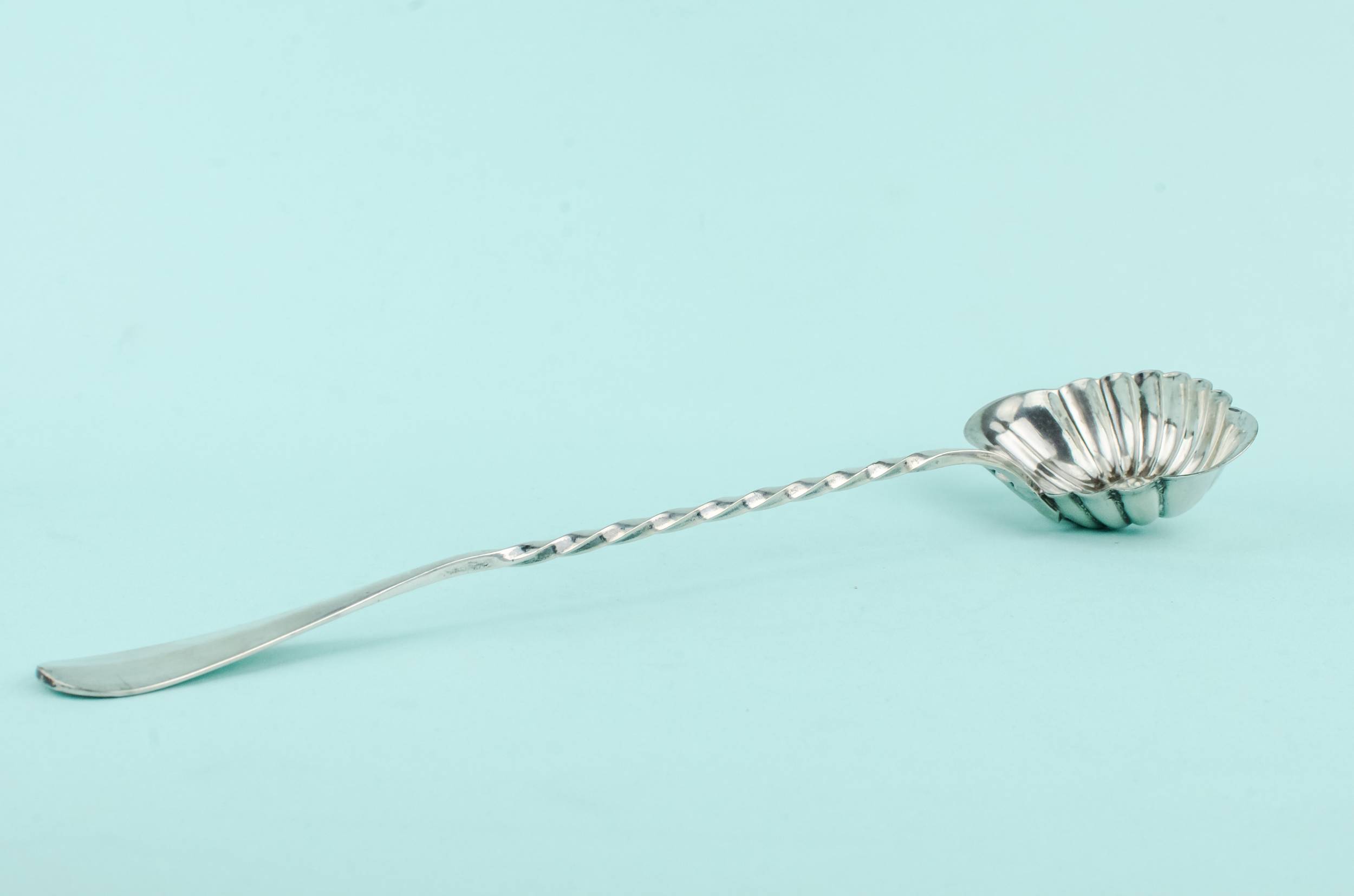 Antique Elegant Cutlery — Silver plated punch ladle 2