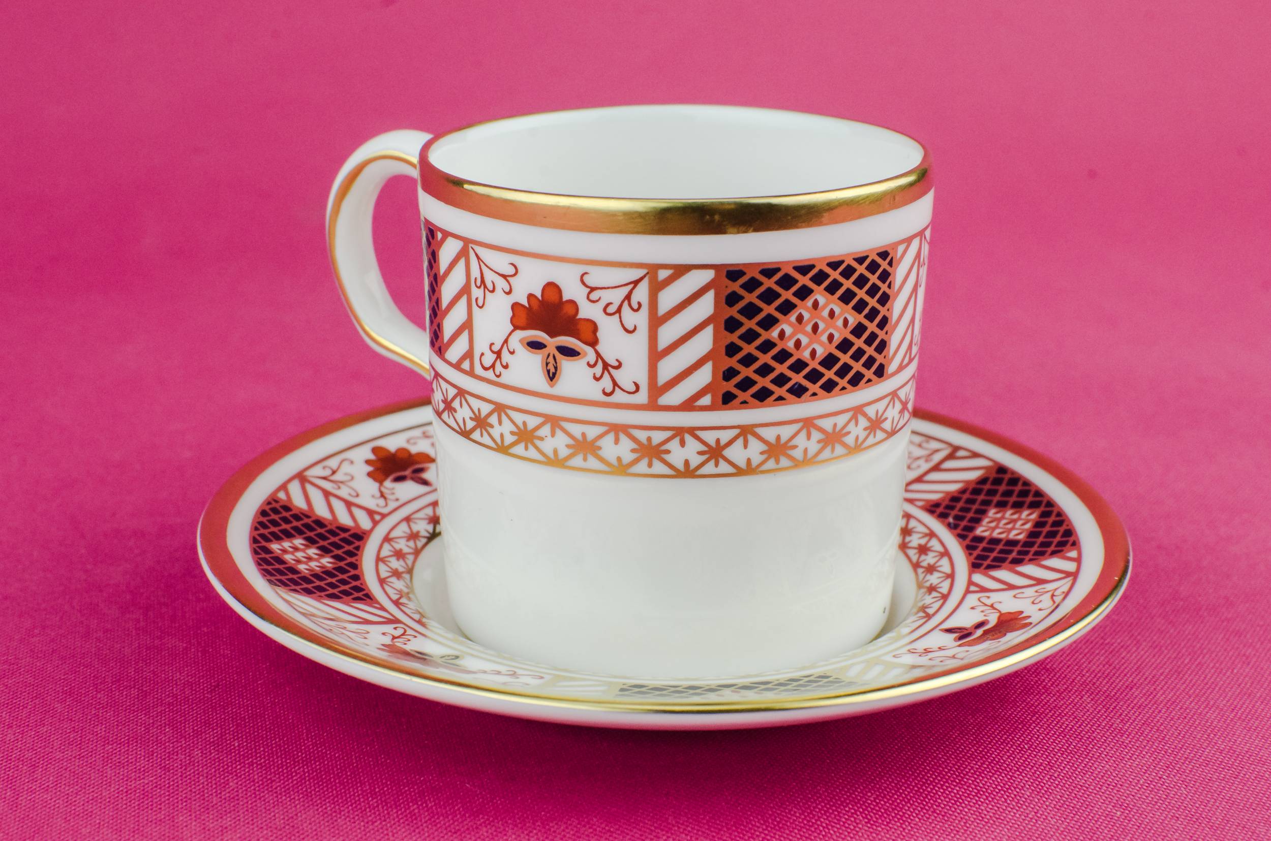 Small Vintage Derby — Bone china retro coffee cup 4