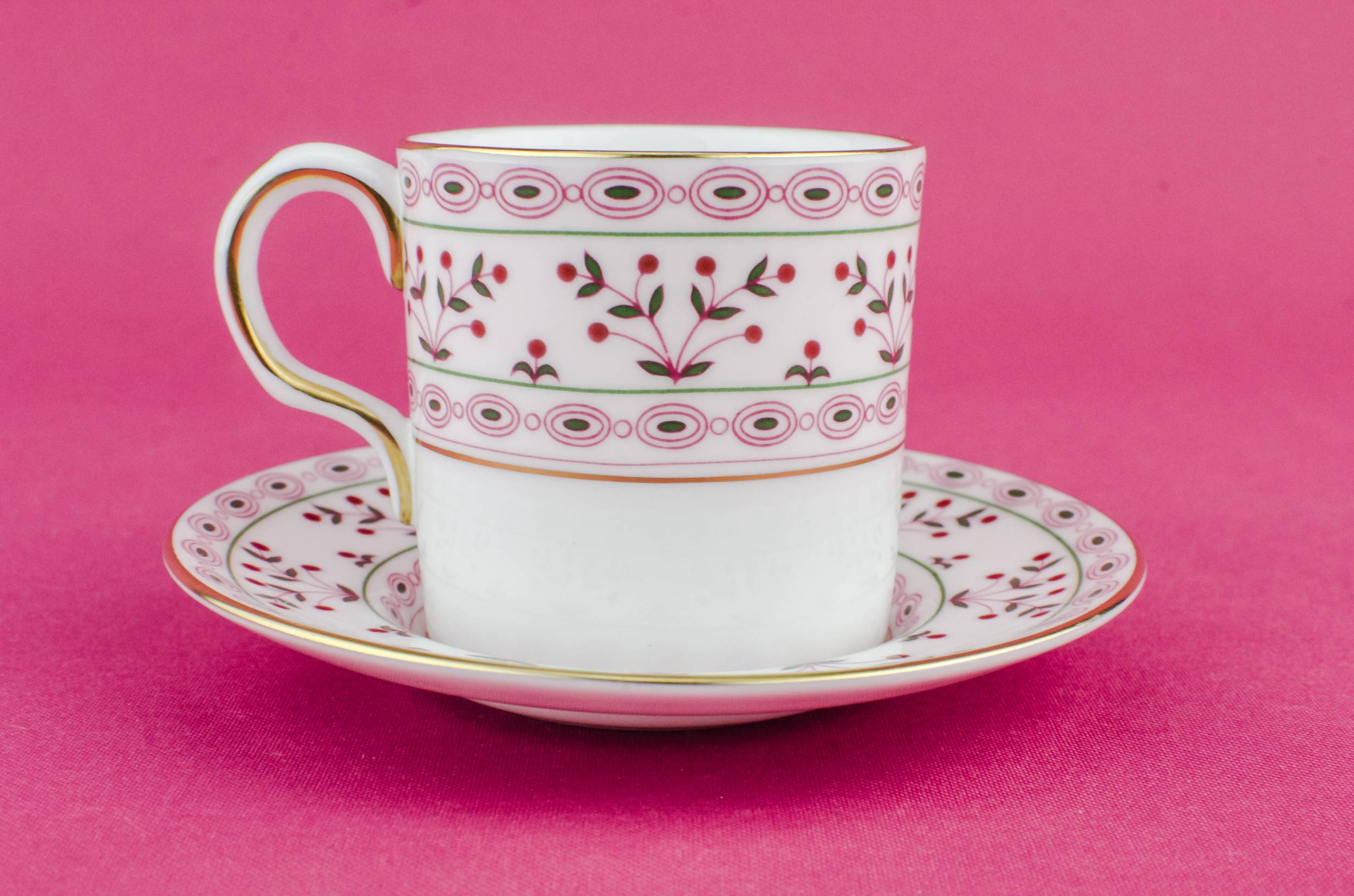 Espresso Vintage Bone — Derby bone china coffee cup 1