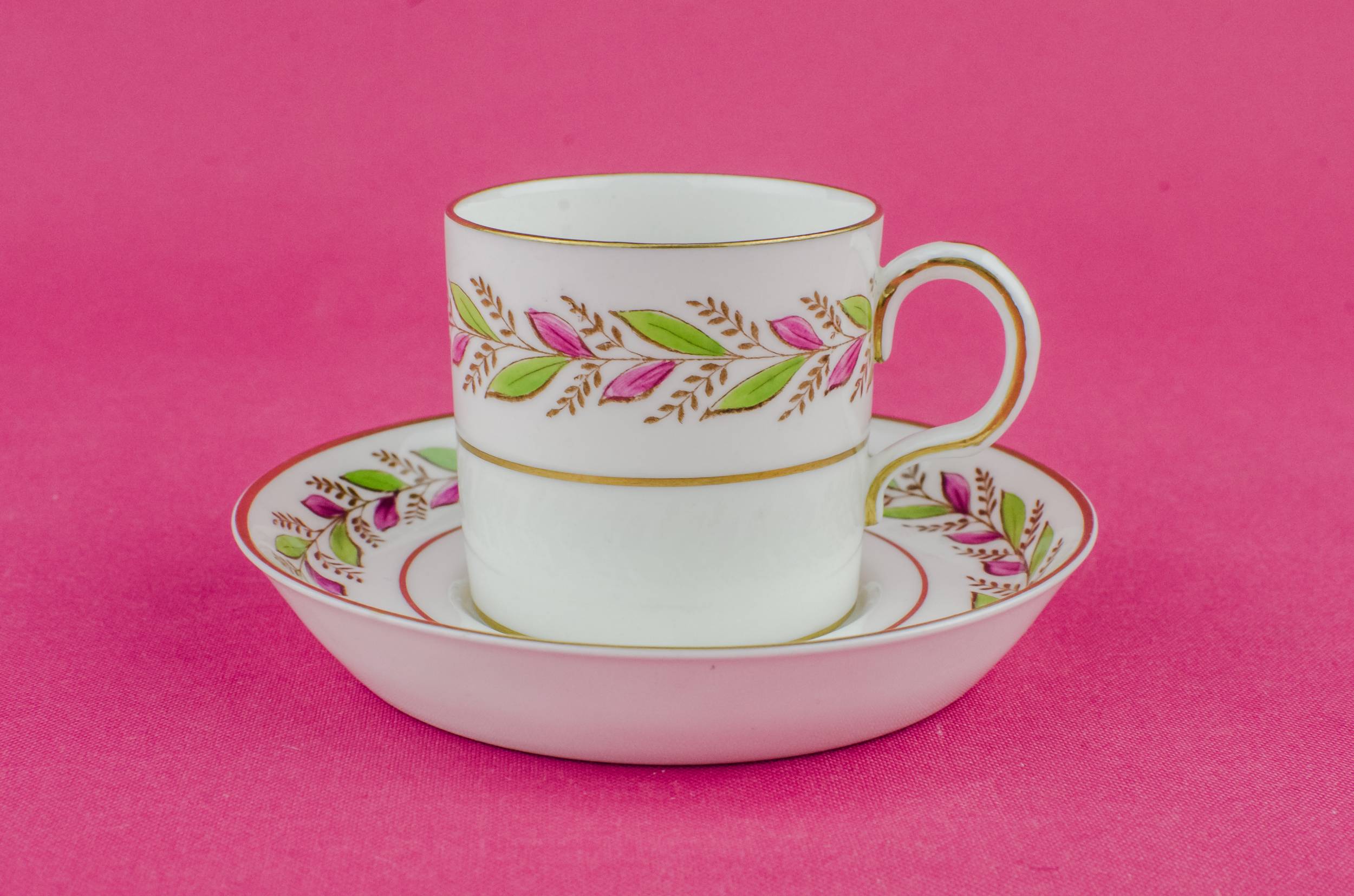 Green bone china coffee cup 1