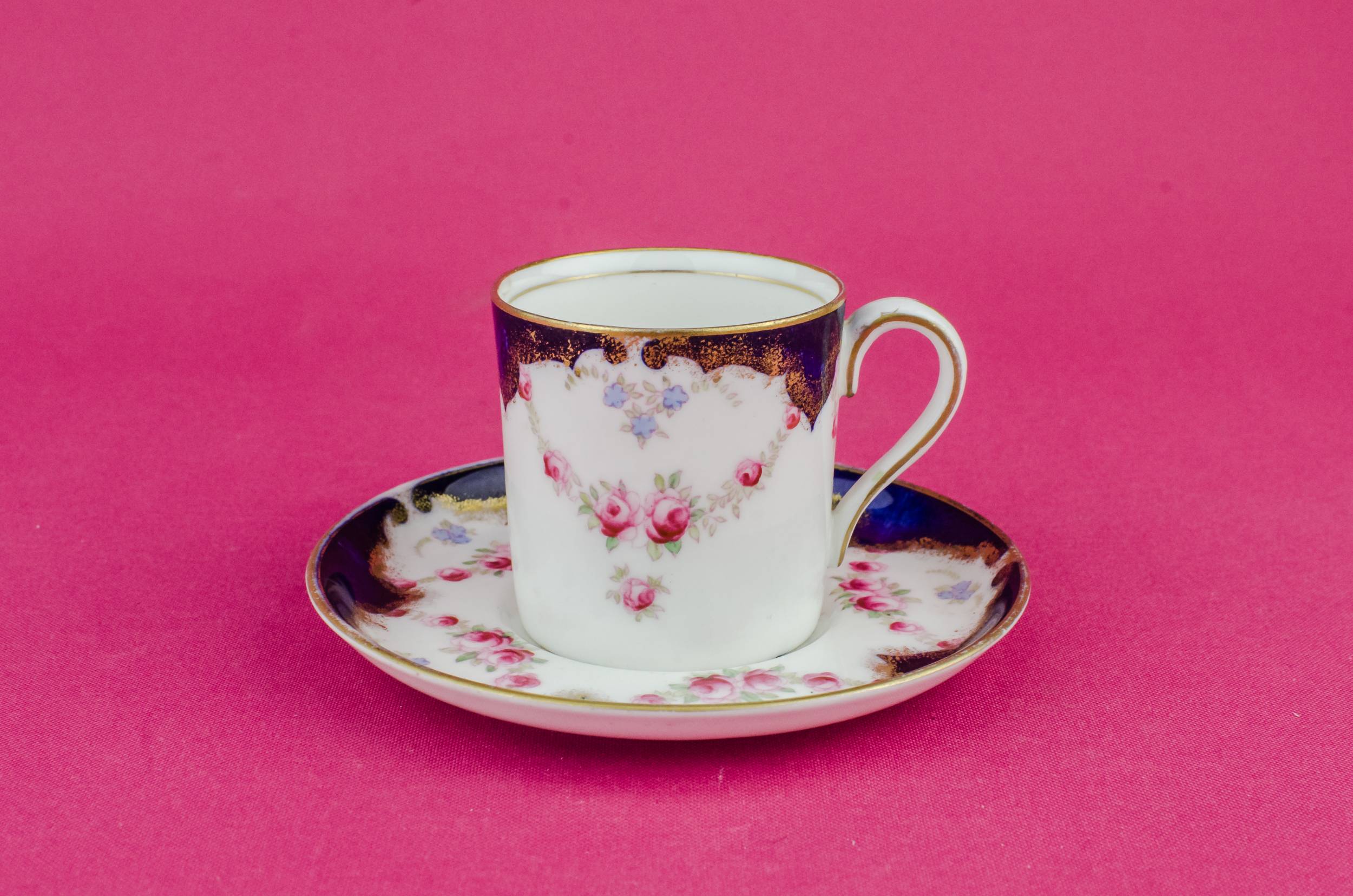 Antique Edwardian Floral — Edwardian coffee cup