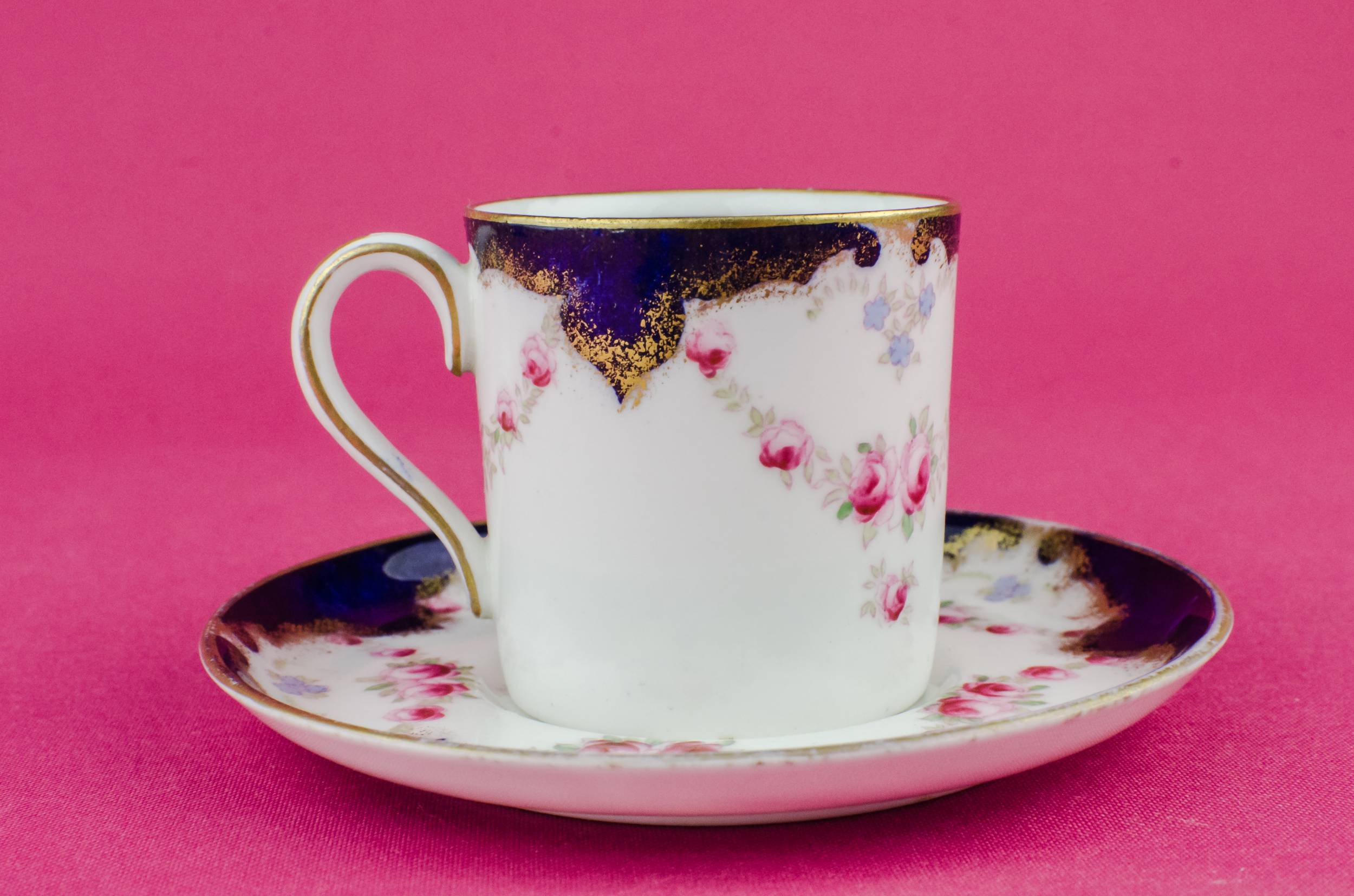 Antique Edwardian Floral — Edwardian coffee cup 2