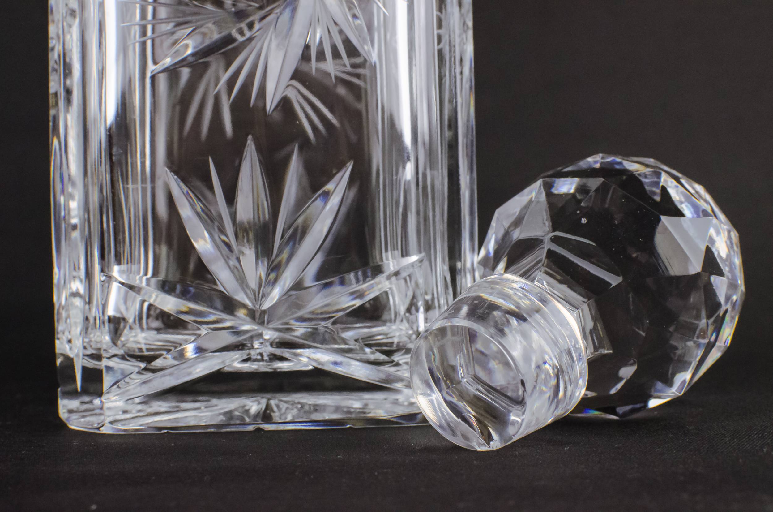 Retro Cut Glass — Cut glass whisky decanter 2