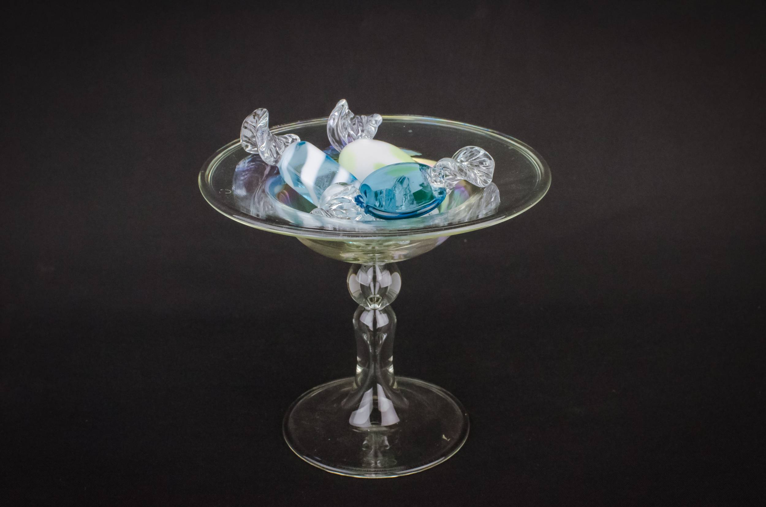 Elegant Vintage Glass — Modernist glass bowl