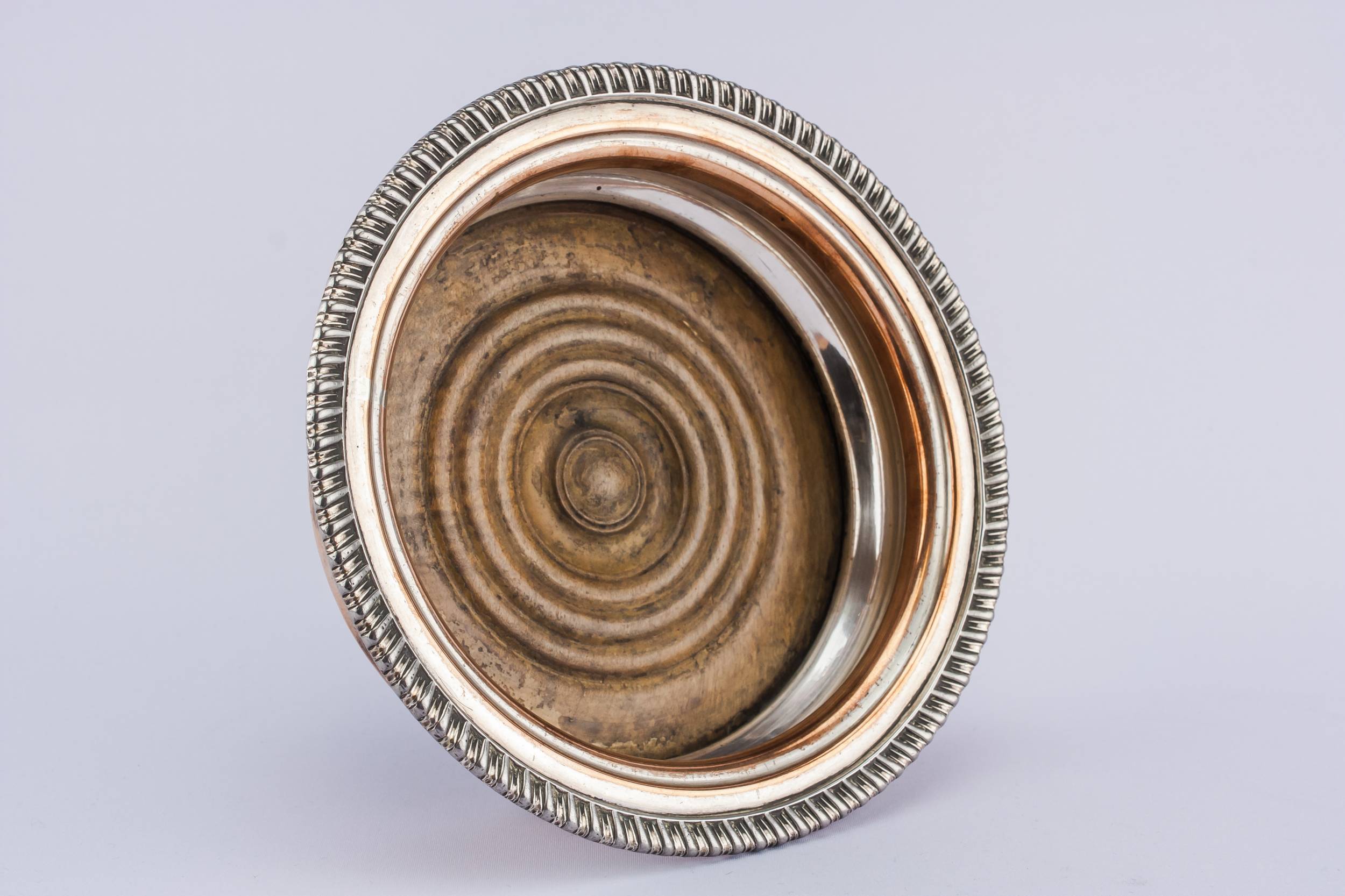 Classical Silver Plated — Wine bottle coaster 1