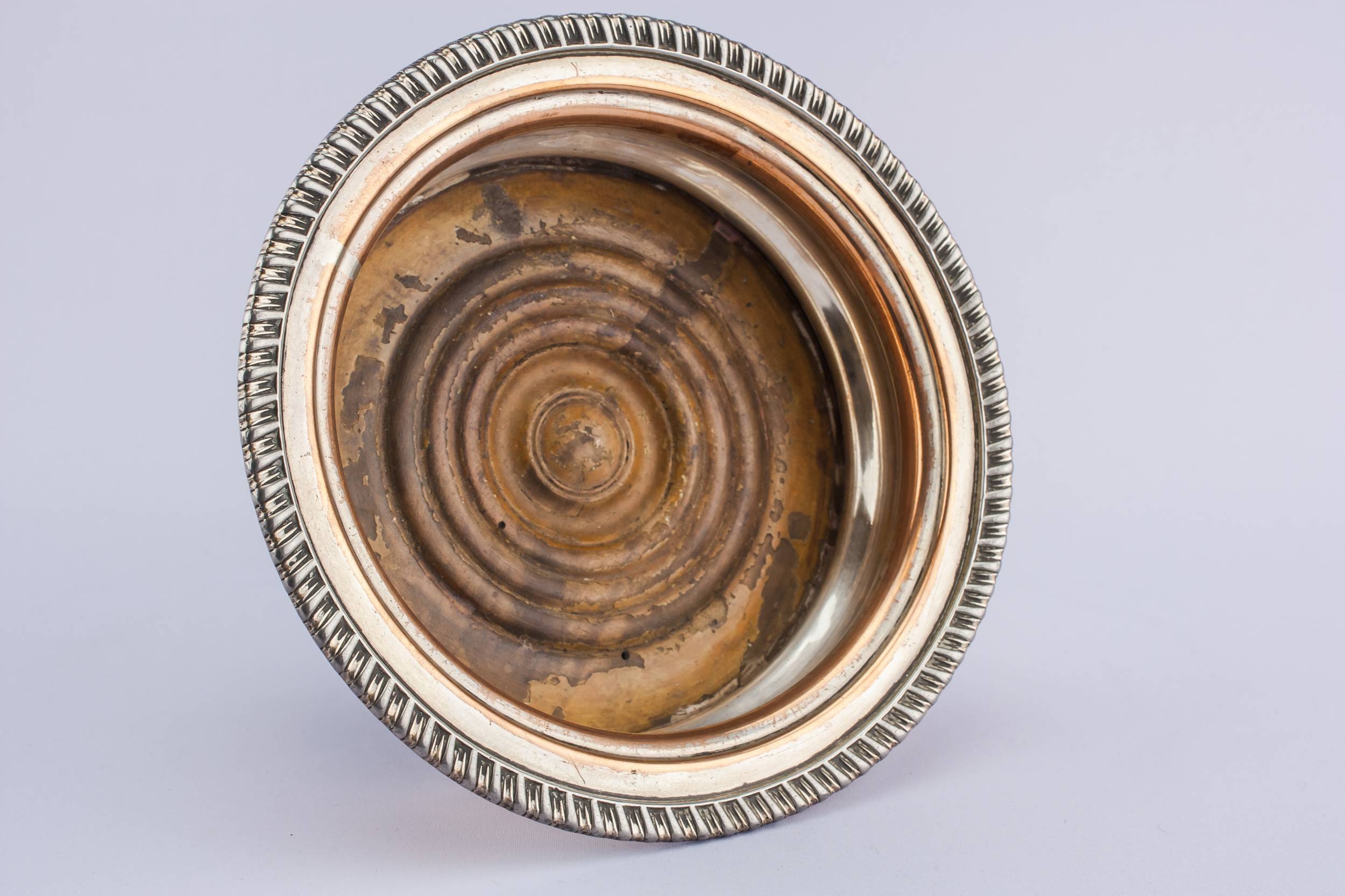 Classical Antique Gadrooned — Large High Victorian coaster 1
