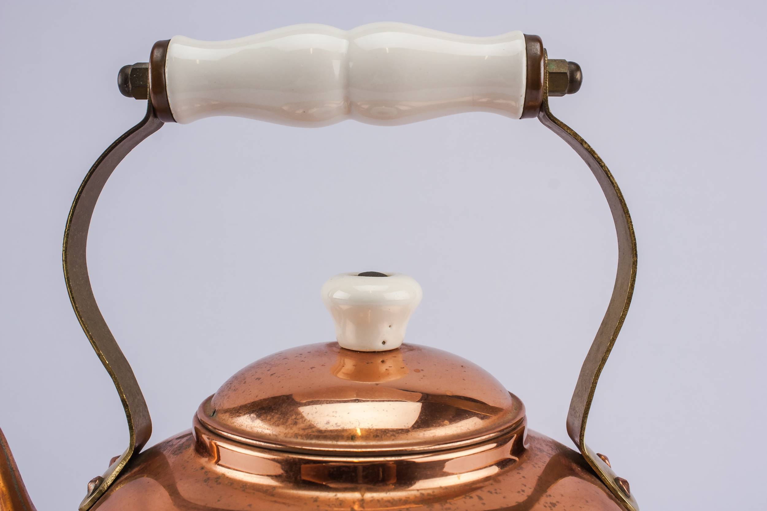 Copper Vintage KETTLE — Medium copper kettle 3