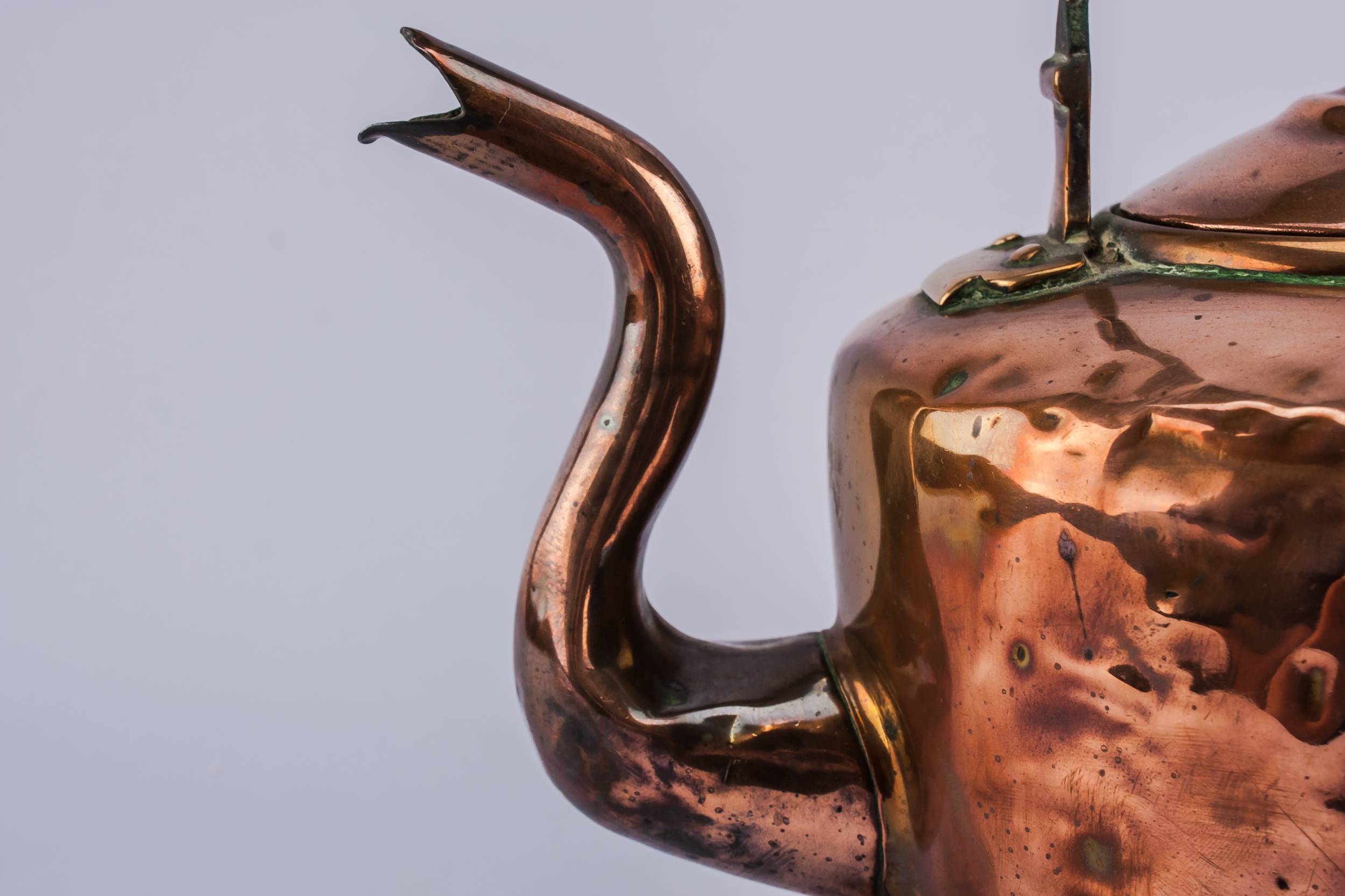 Antique Copper Rare — Victorian copper kettle 2