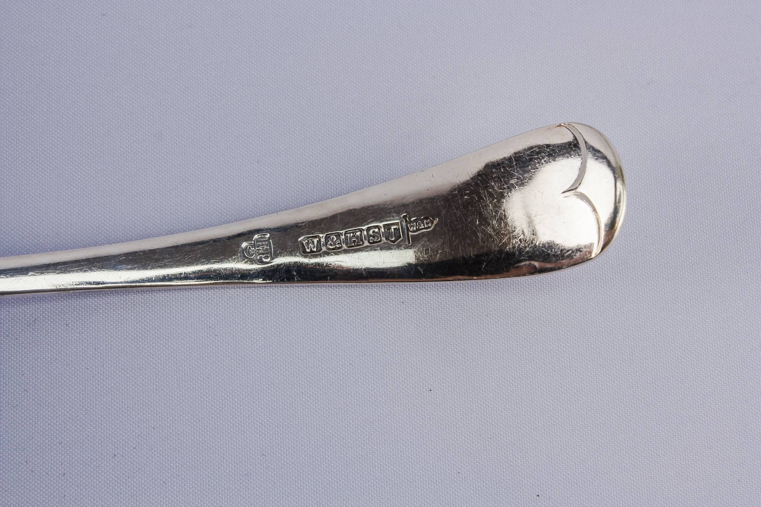 Victorian Antique Silver — Walker & Hall ladle 3