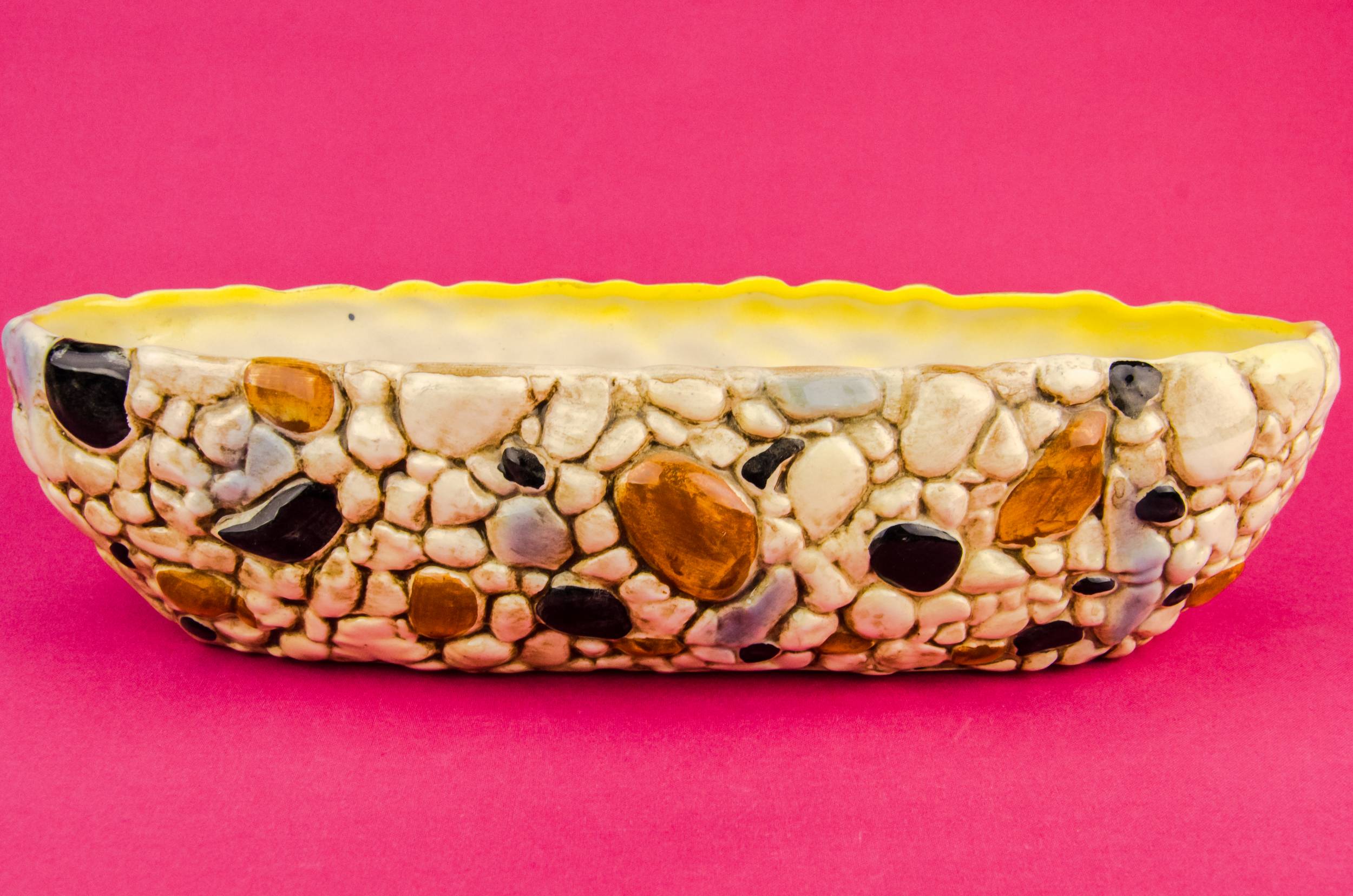 Rustic Pottery Pebbles — Modernist pottery planter 3