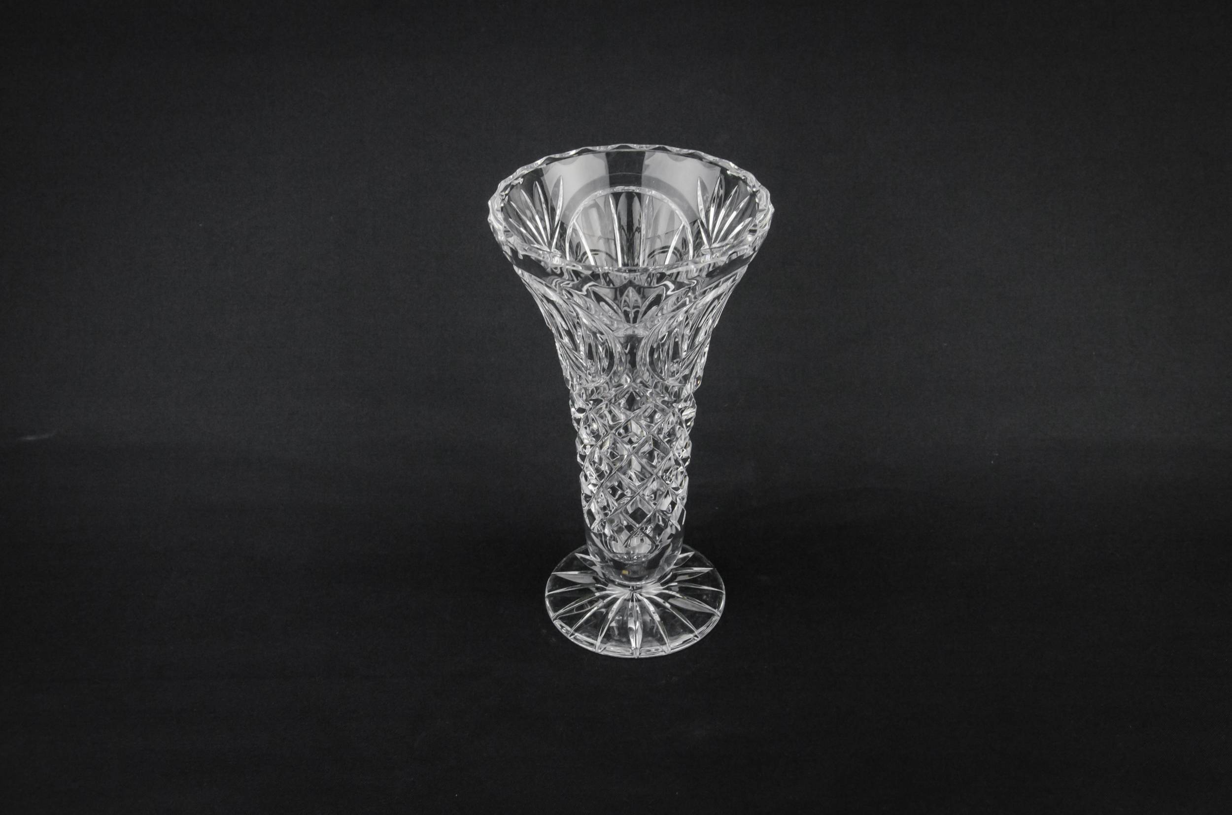 Vintage Glass Diamond — Glass Modernist vase