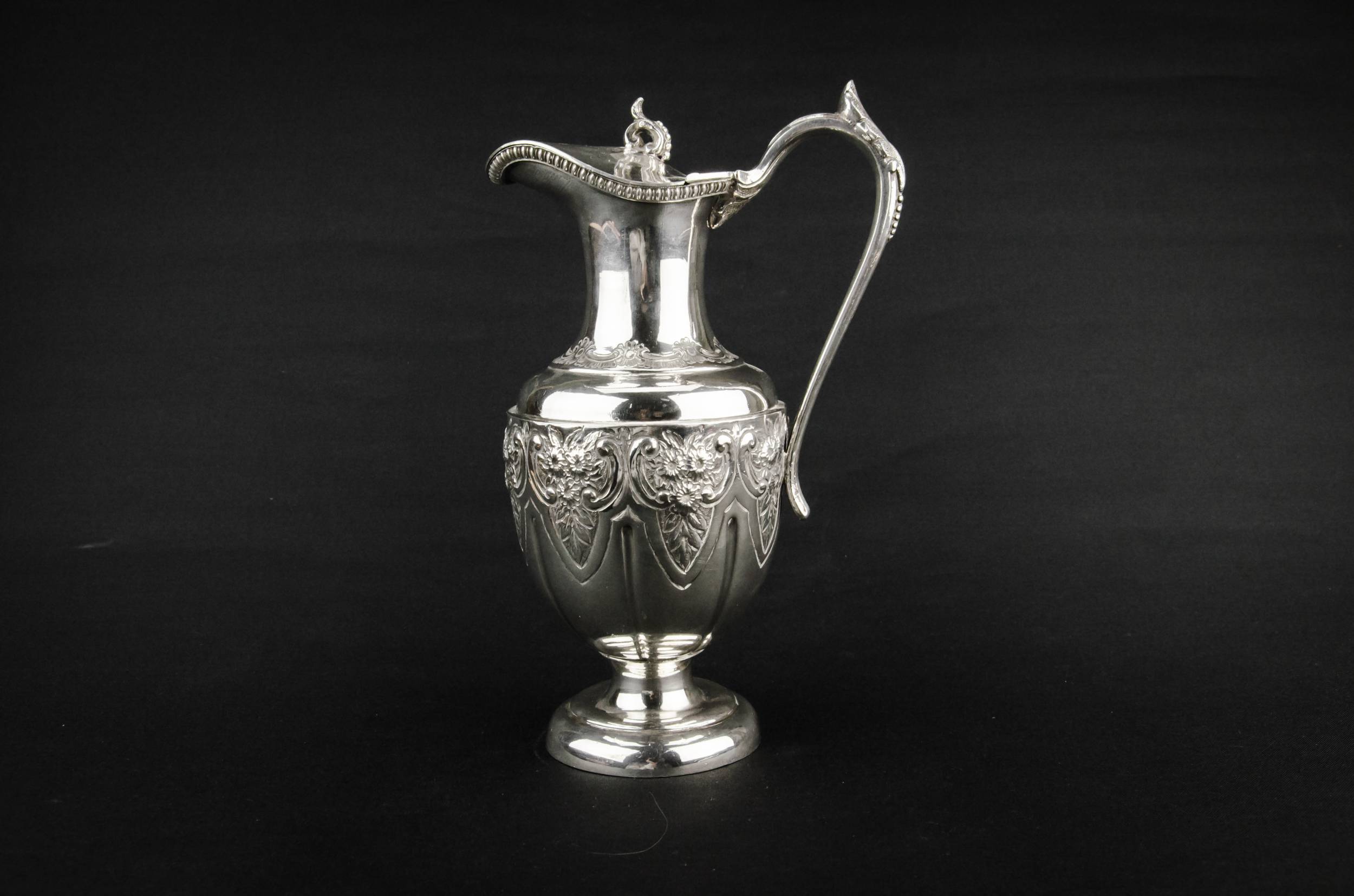 Charming Silver Plated — Silver plated metal water jug