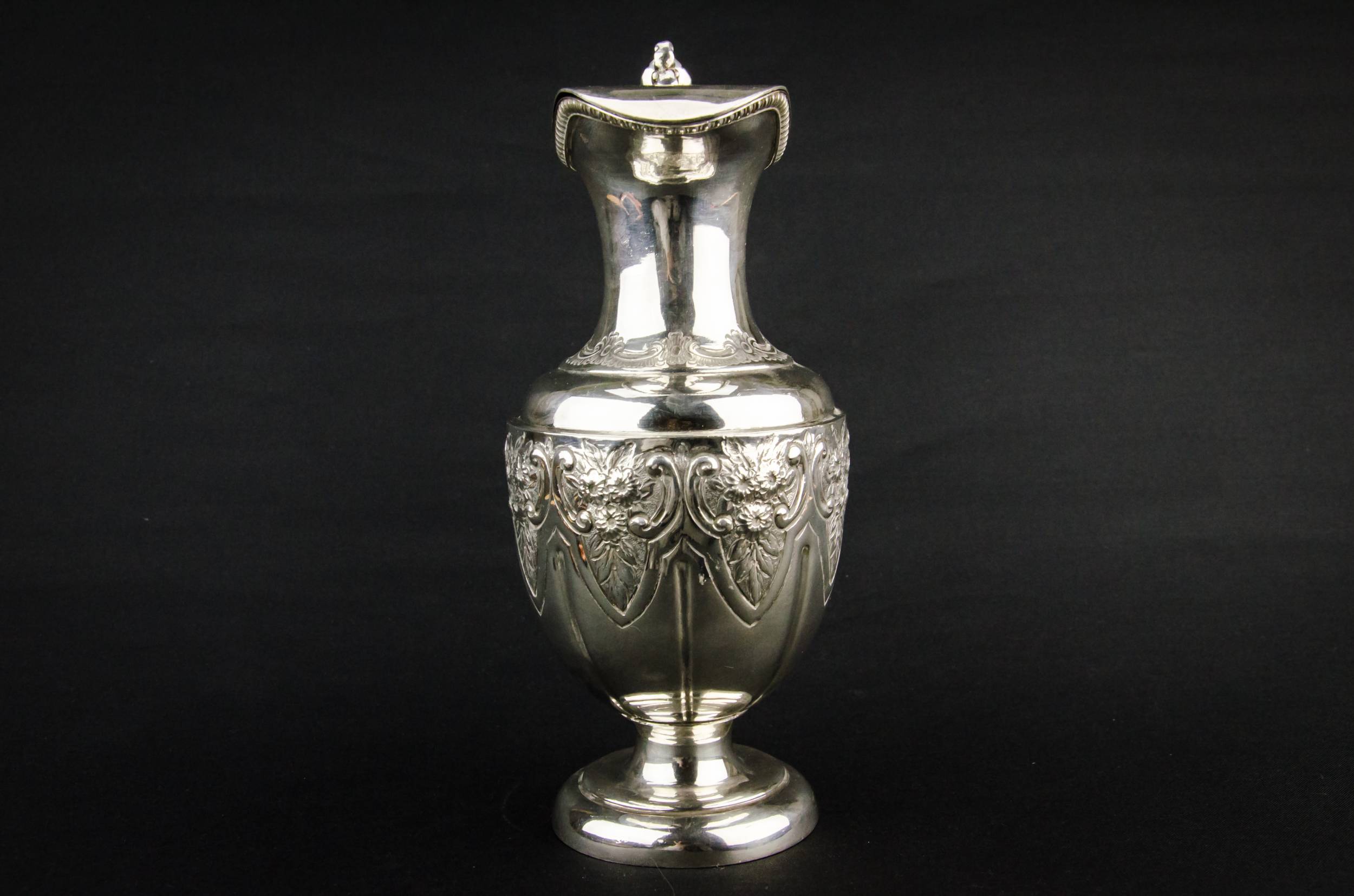 Charming Silver Plated — Silver plated metal water jug 1