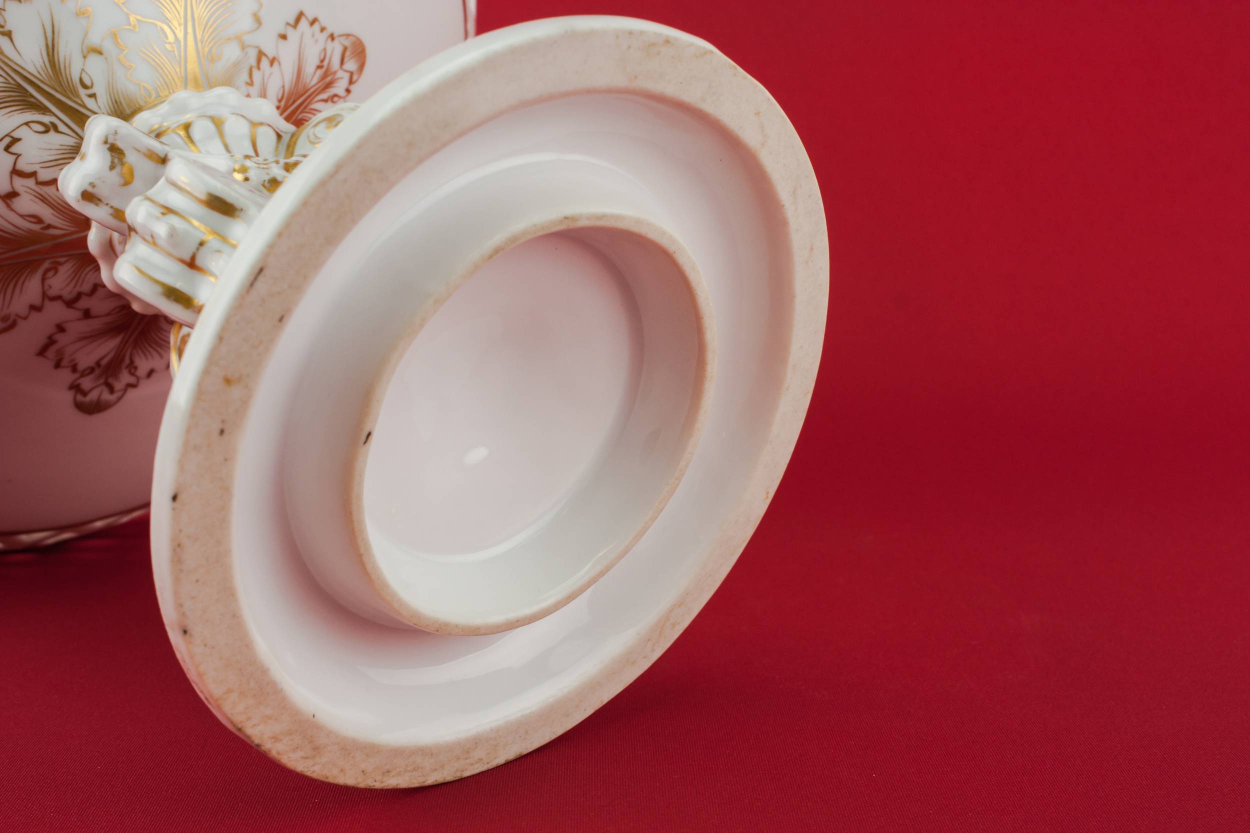 Victorian Antique Pottery — Victorian pottery cake stand 3