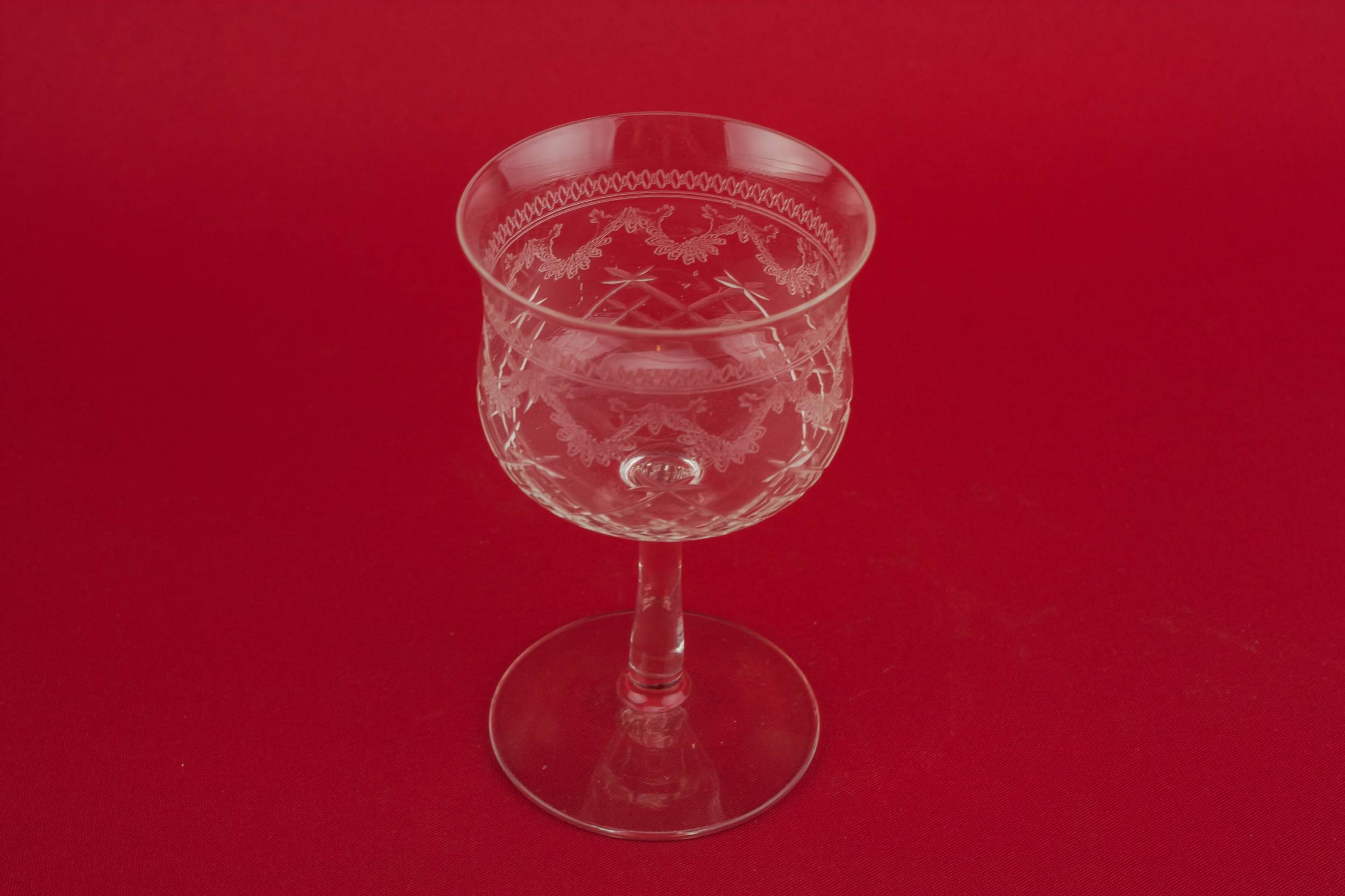 Crystal Cut Medium — 5 cut glass port glasses 1