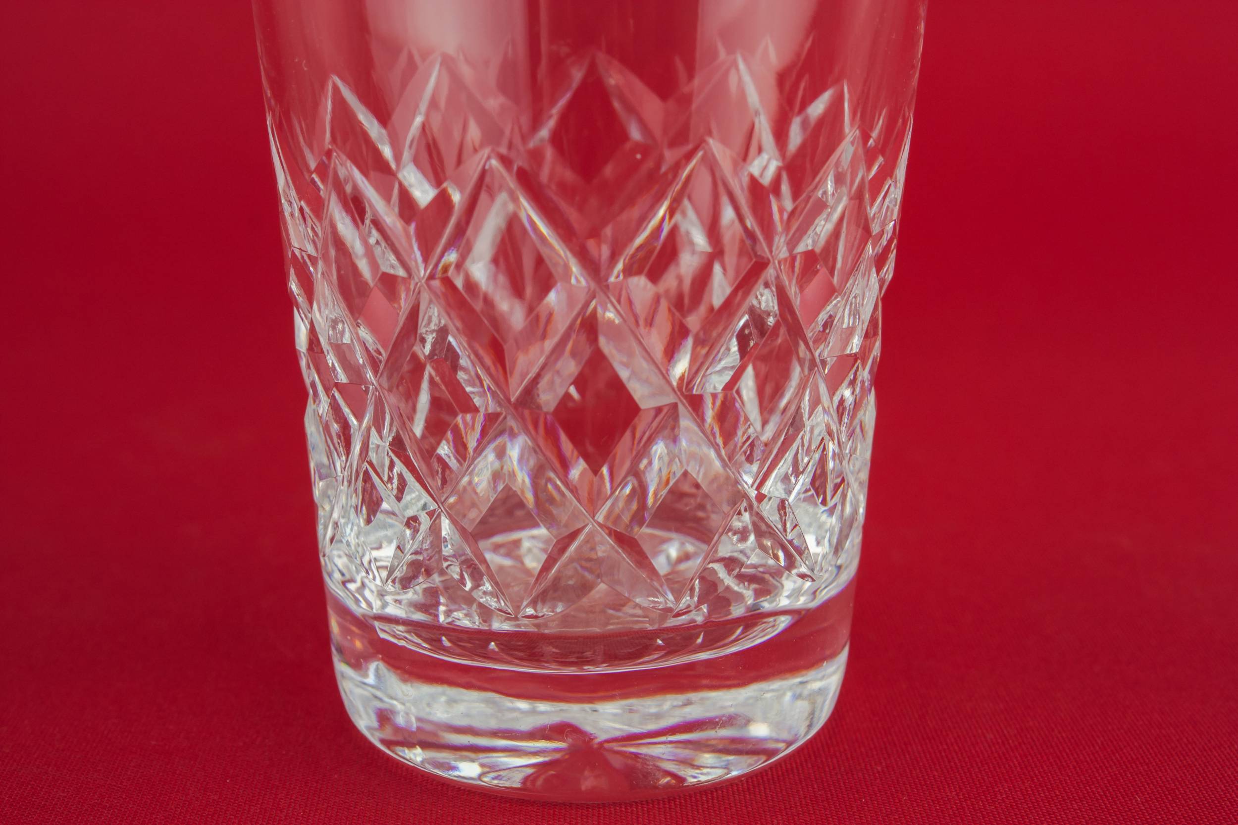 Medium Cut Punch — 3 crystal whisky glasses 2