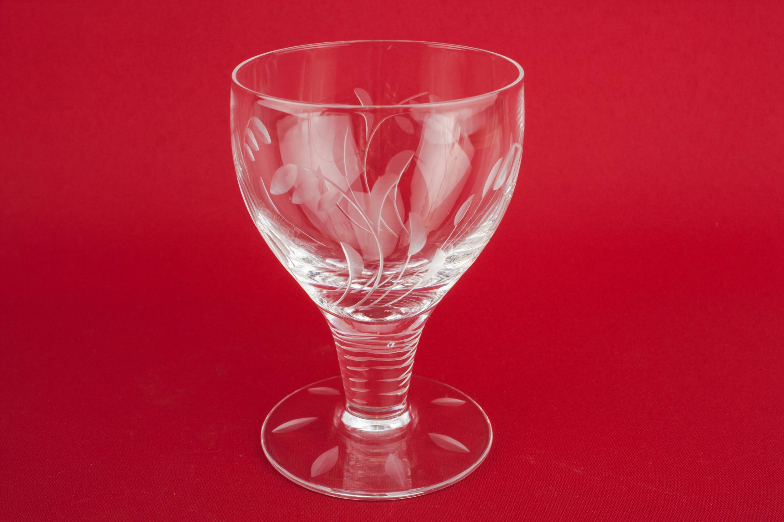 Cut Vintage Dessert — 4 crystal wine glasses