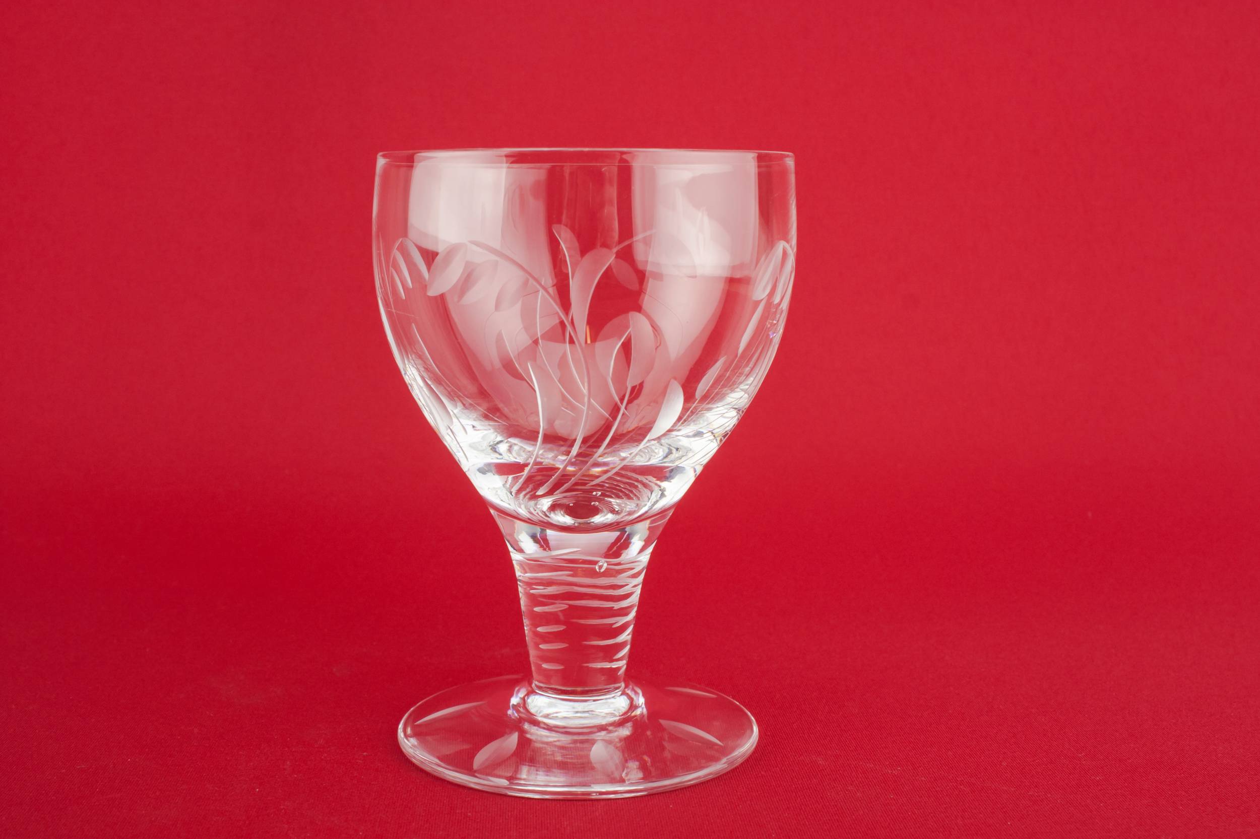 Cut Vintage Dessert — 4 crystal wine glasses 1