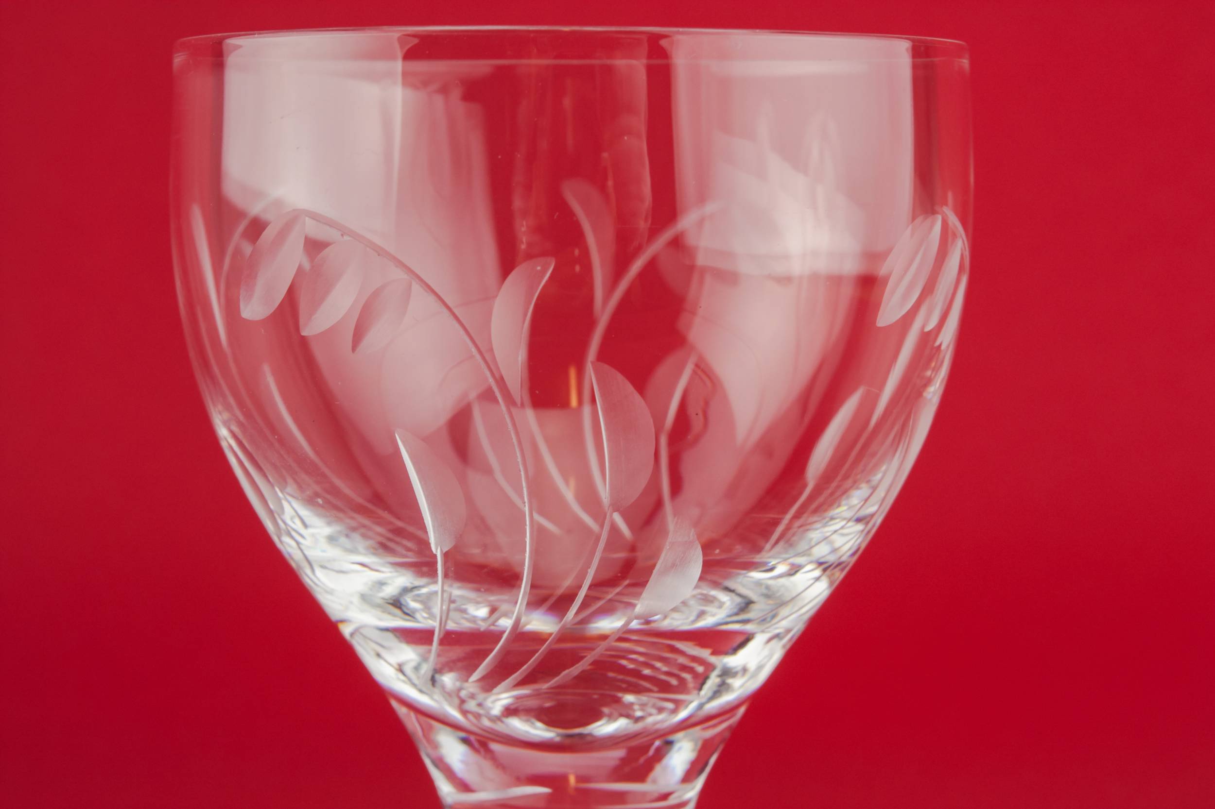 Cut Vintage Dessert — 4 crystal wine glasses 2