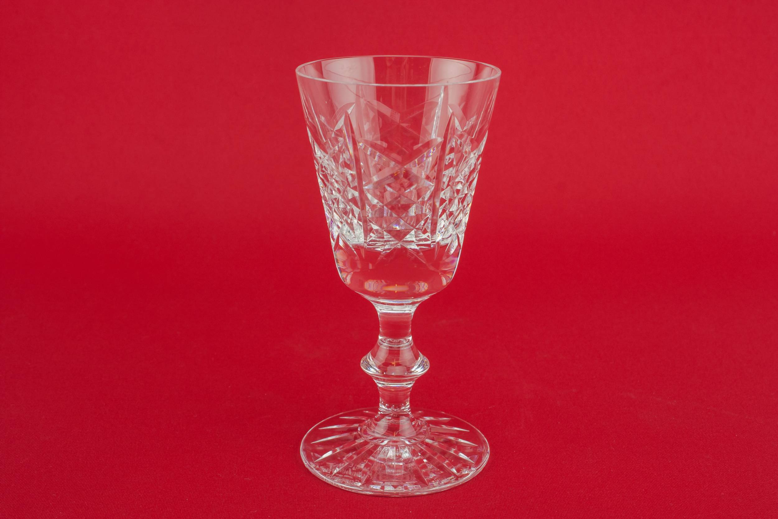 Cut Crystal Large — 4 cut glass port glasses