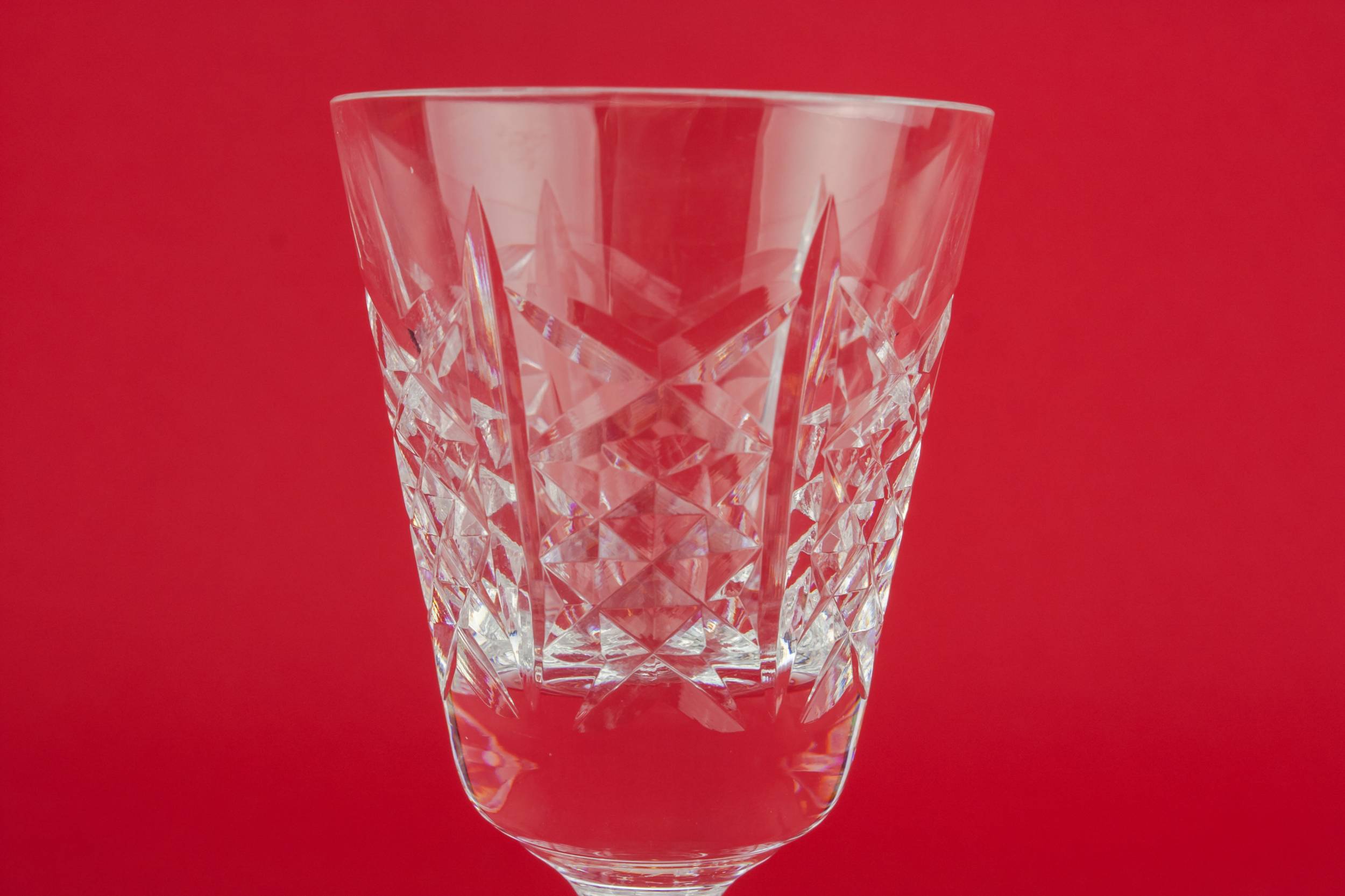 Cut Crystal Large — 4 cut glass port glasses 2