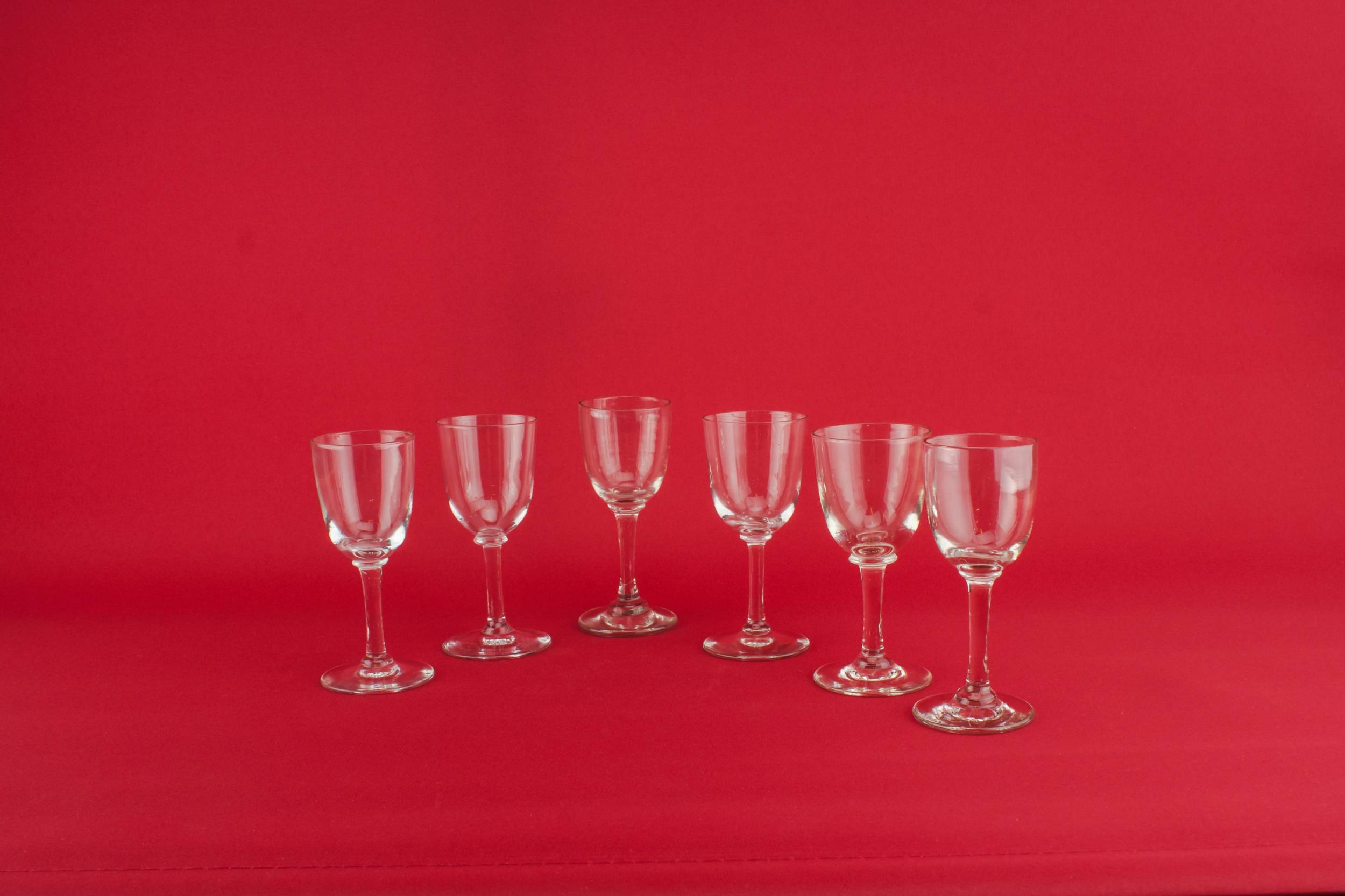 Blown Crystal Medium — 6 blown glass port glasses