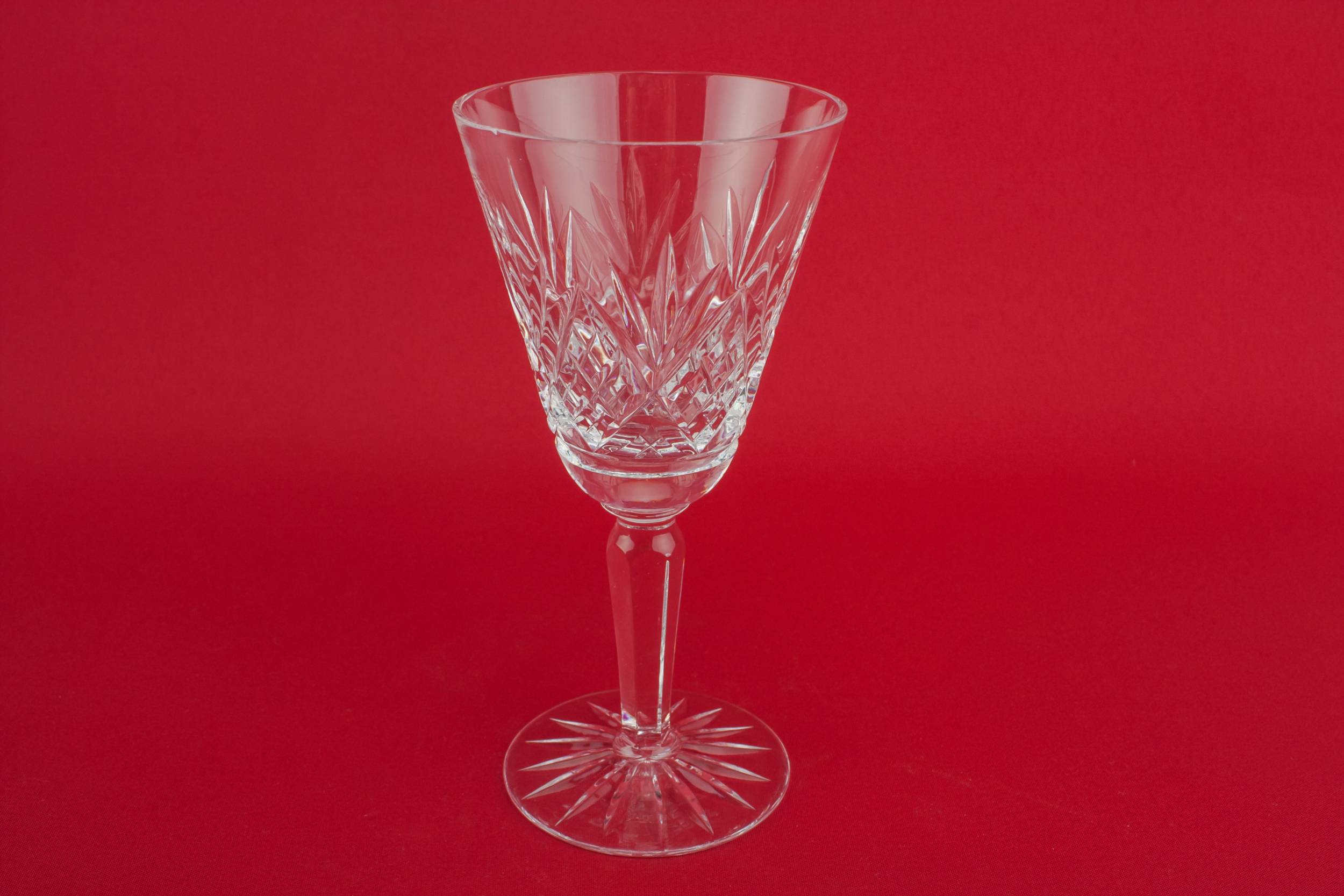Cut Crystal Dessert — 3 stem wine glasses