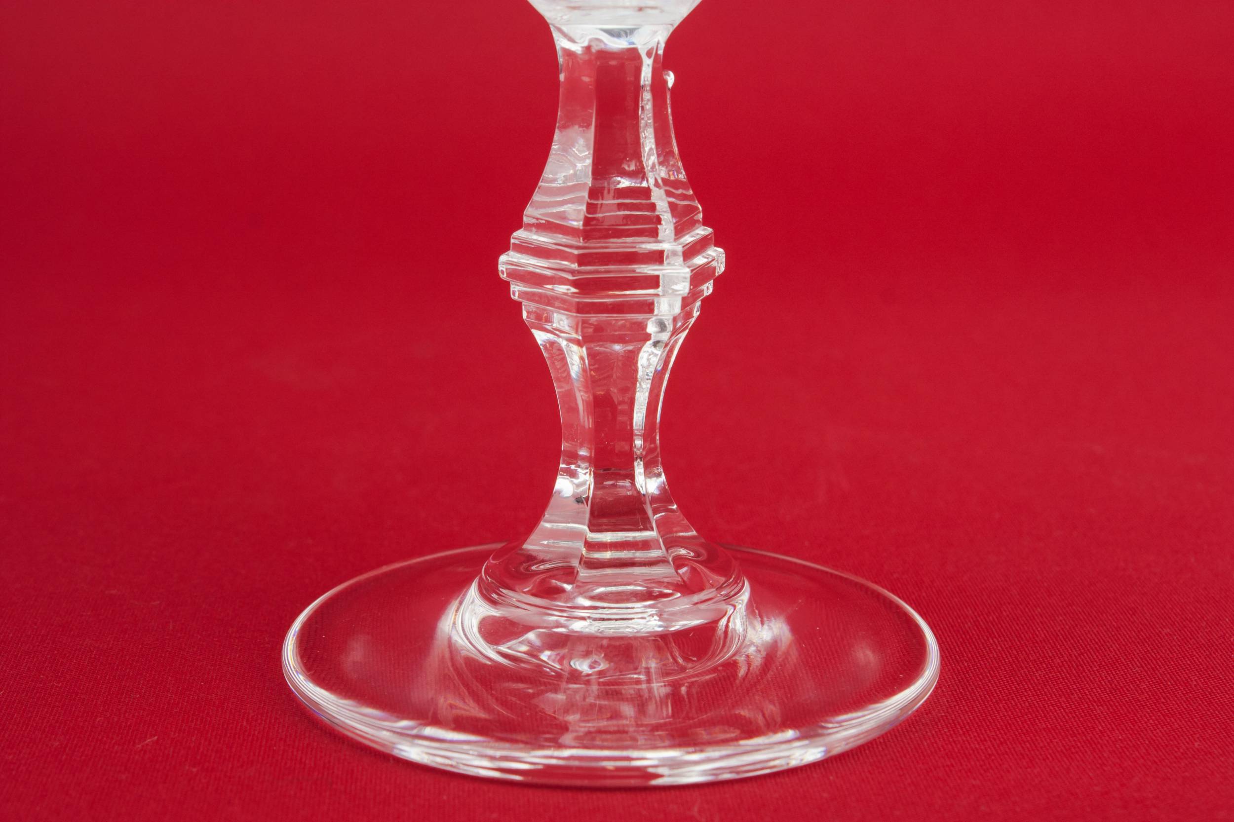 Cut Crystal Hobnail — 8 medium wine glasses 2