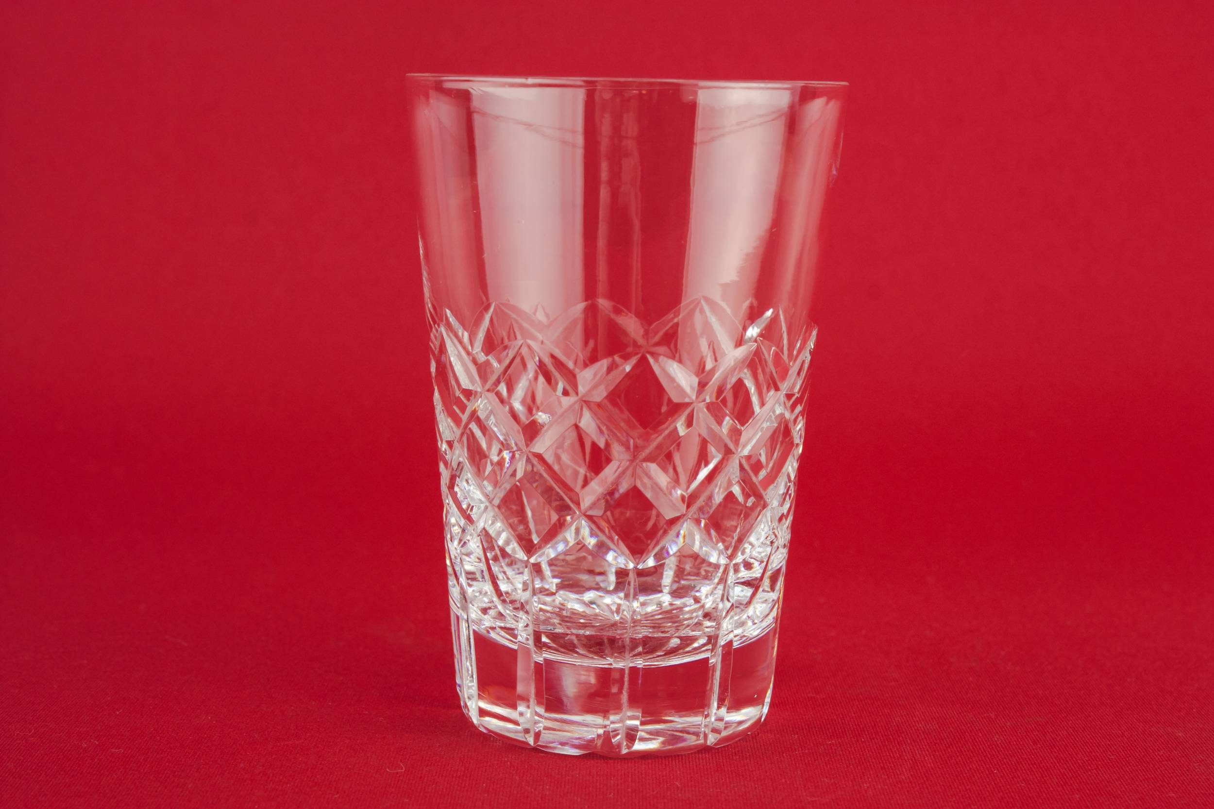 Crystal Retro Crosshatch — 3 tumbler whisky glasses 1
