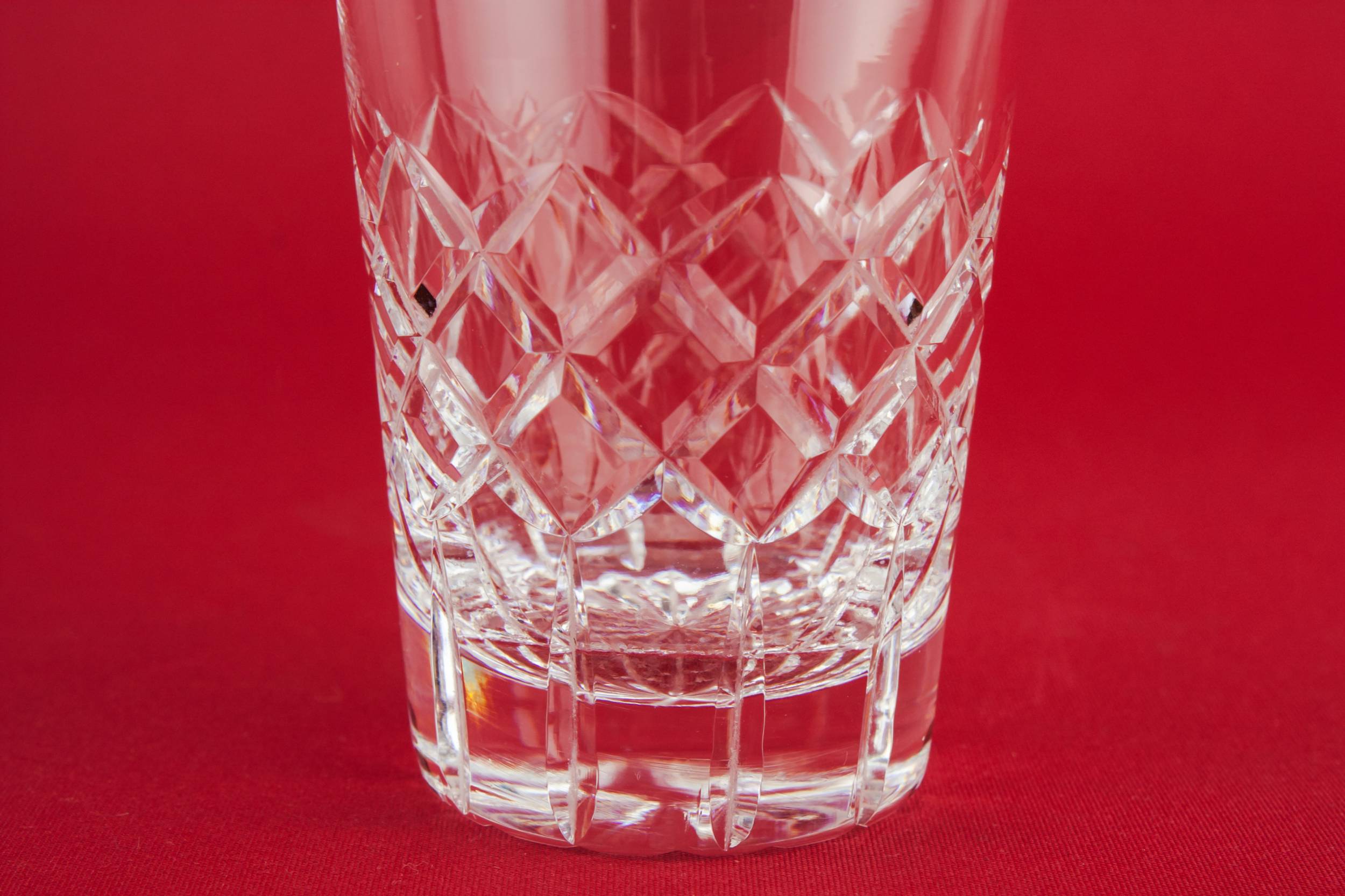 Crystal Retro Crosshatch — 3 tumbler whisky glasses 2