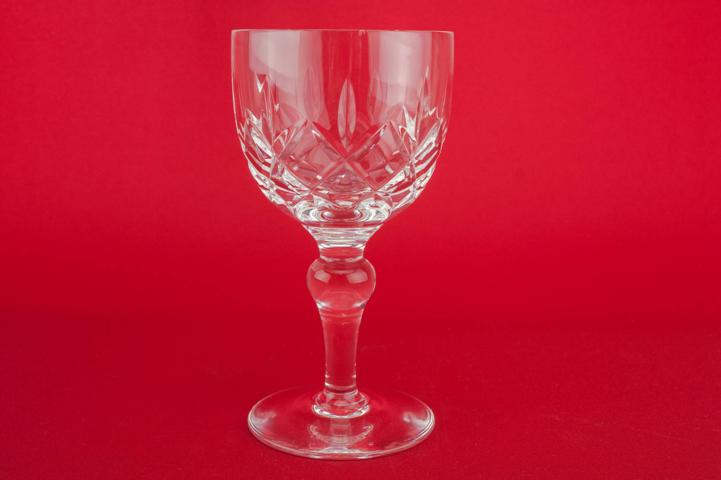Retro Crystal Crosshatch — 4 dessert wine glasses 2