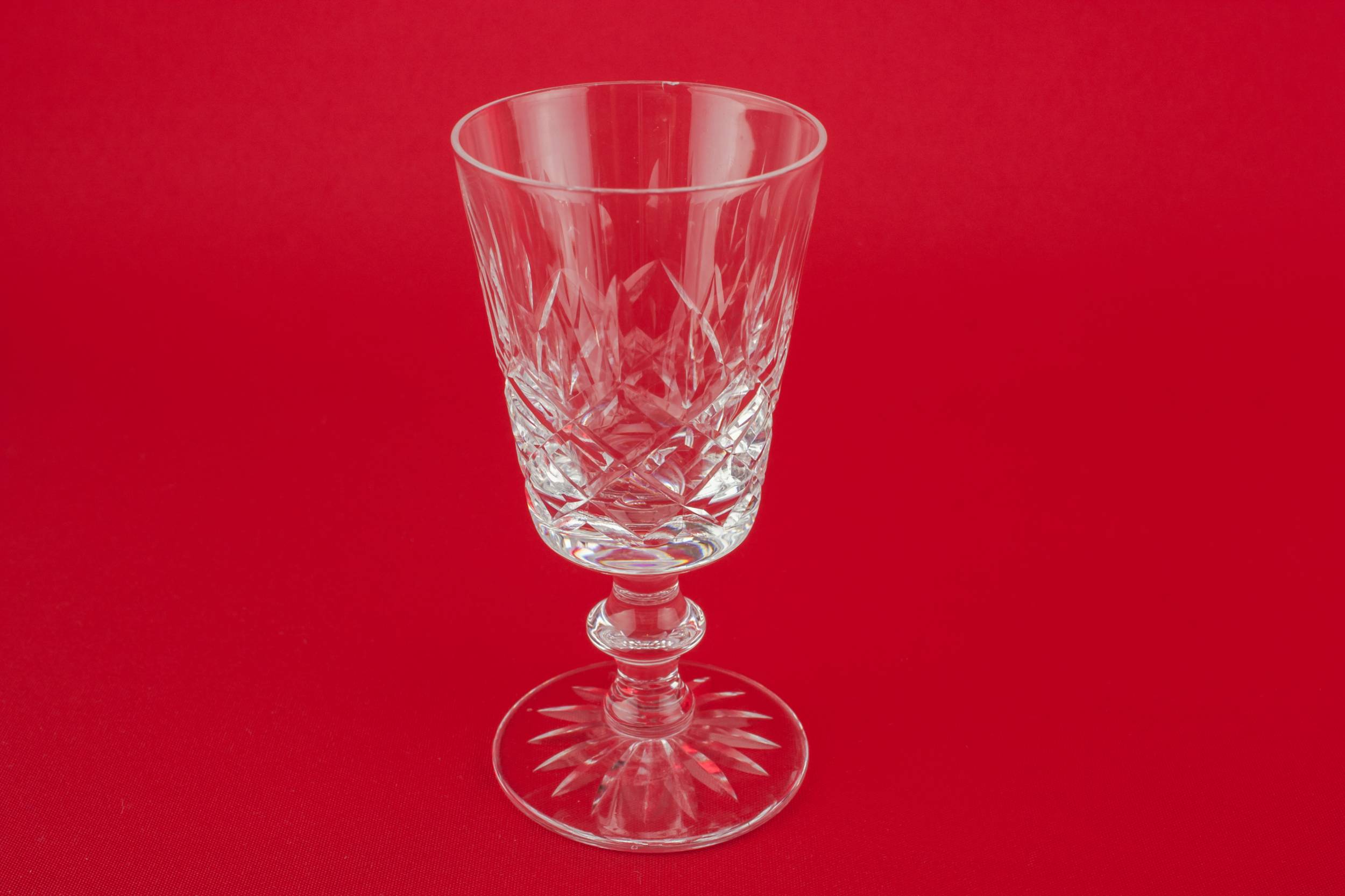 Vintage Crystal Table — 4 crystal port glasses