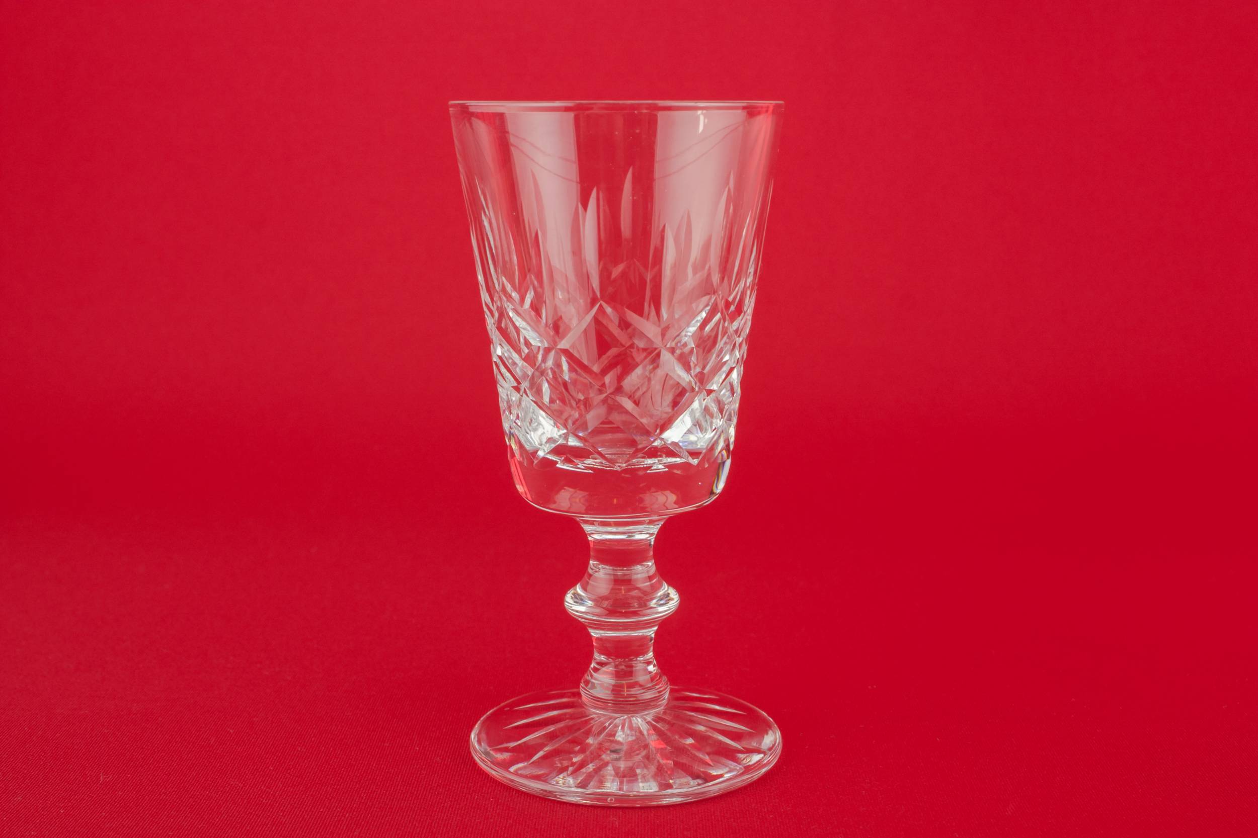 Vintage Crystal Table — 4 crystal port glasses 3