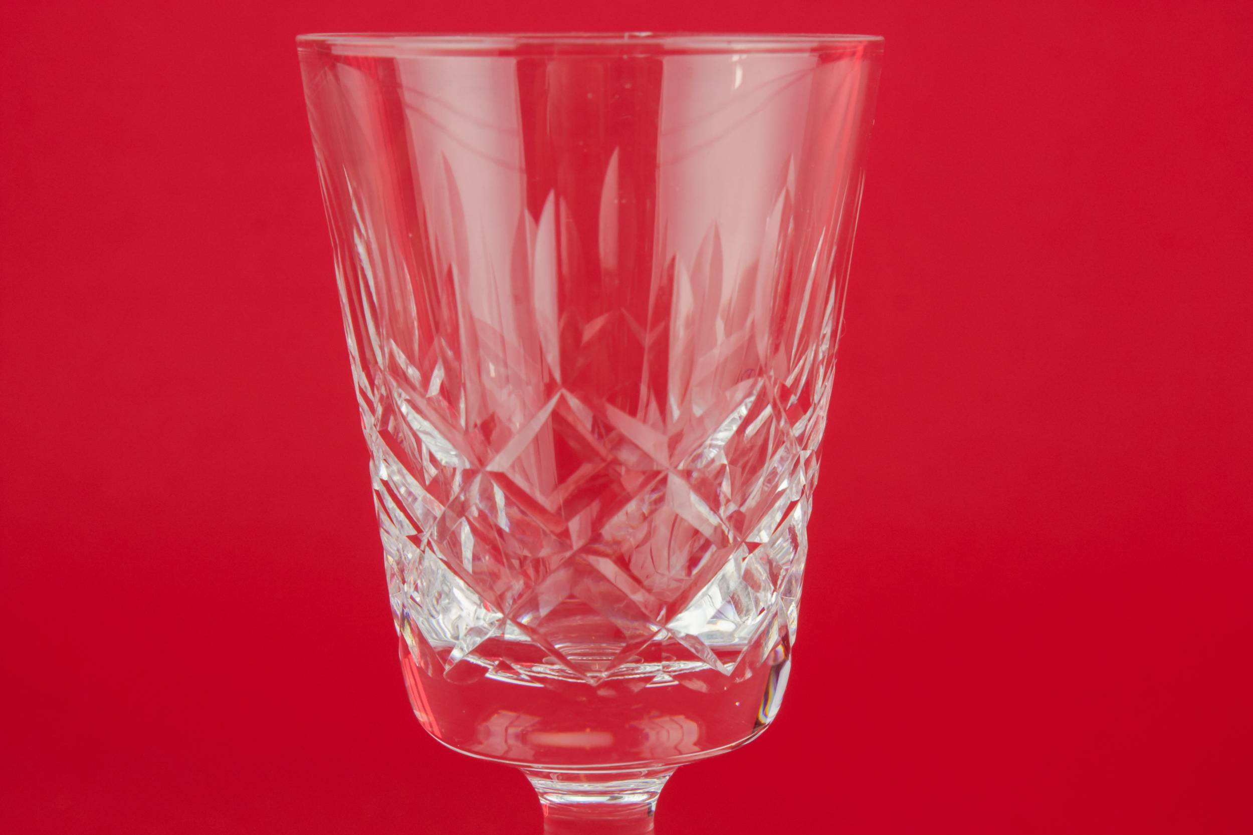 Vintage Crystal Table — 4 crystal port glasses 1