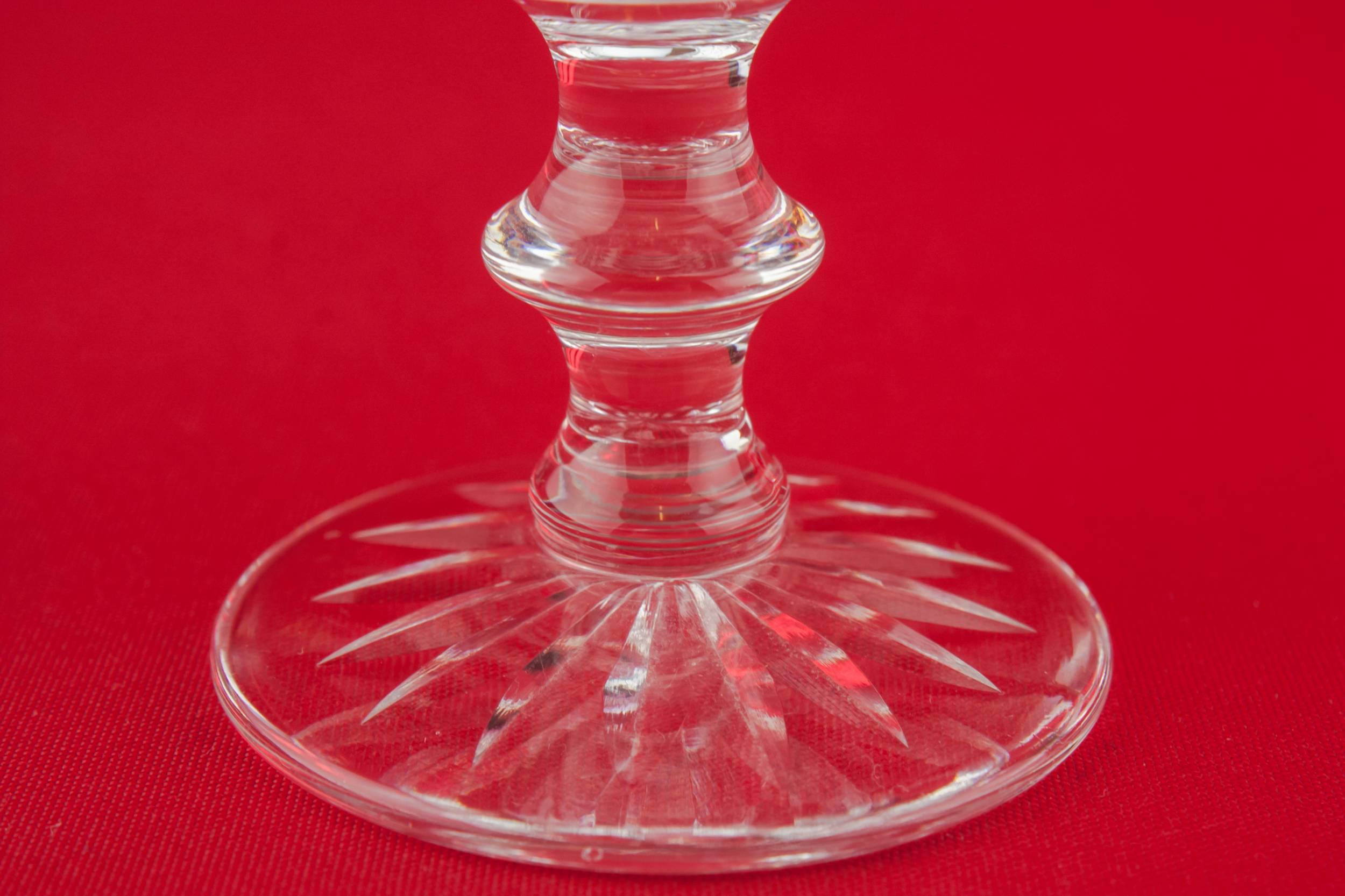 Vintage Crystal Table — 4 crystal port glasses 2