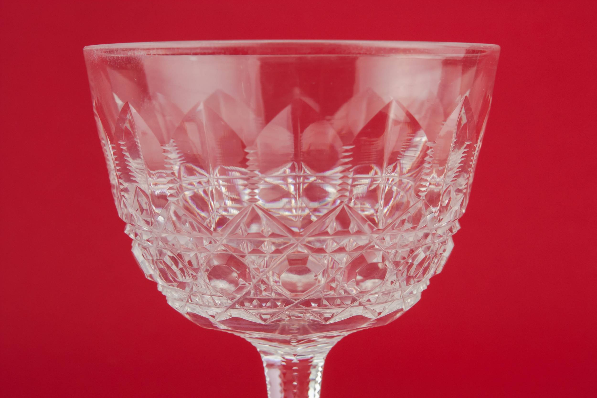 Cut Vintage 75Ml — 3 cut dessert wine glasses 1