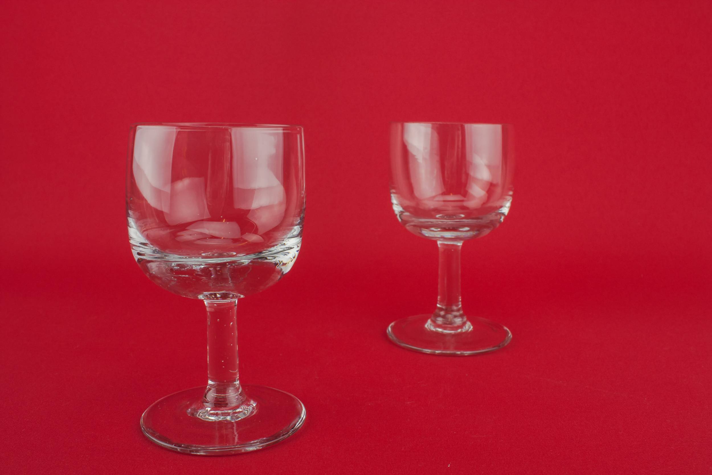 Edwardian Blown 75 — 2 blown glass port glasses 2