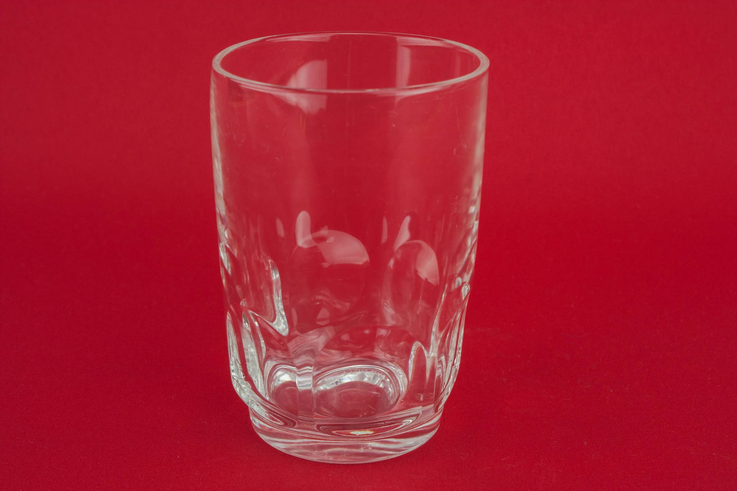Moulded Slick Panelled — 4 tumbler water glasses 2