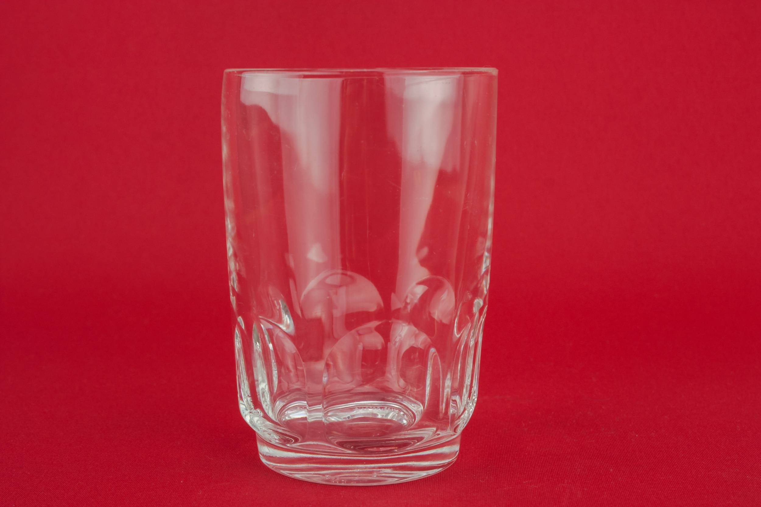 Moulded Slick Panelled — 4 tumbler water glasses
