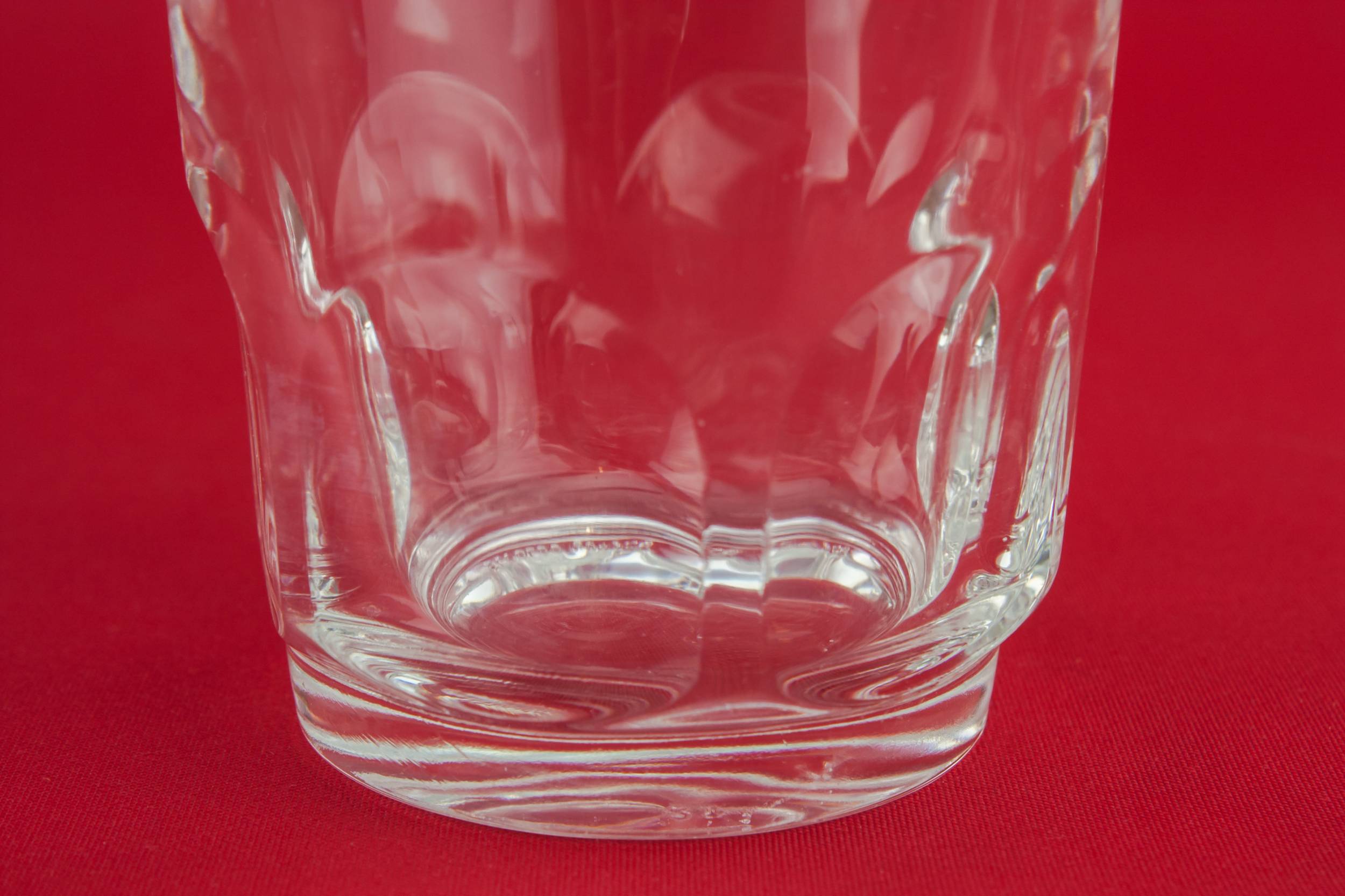 Moulded Slick Panelled — 4 tumbler water glasses 1