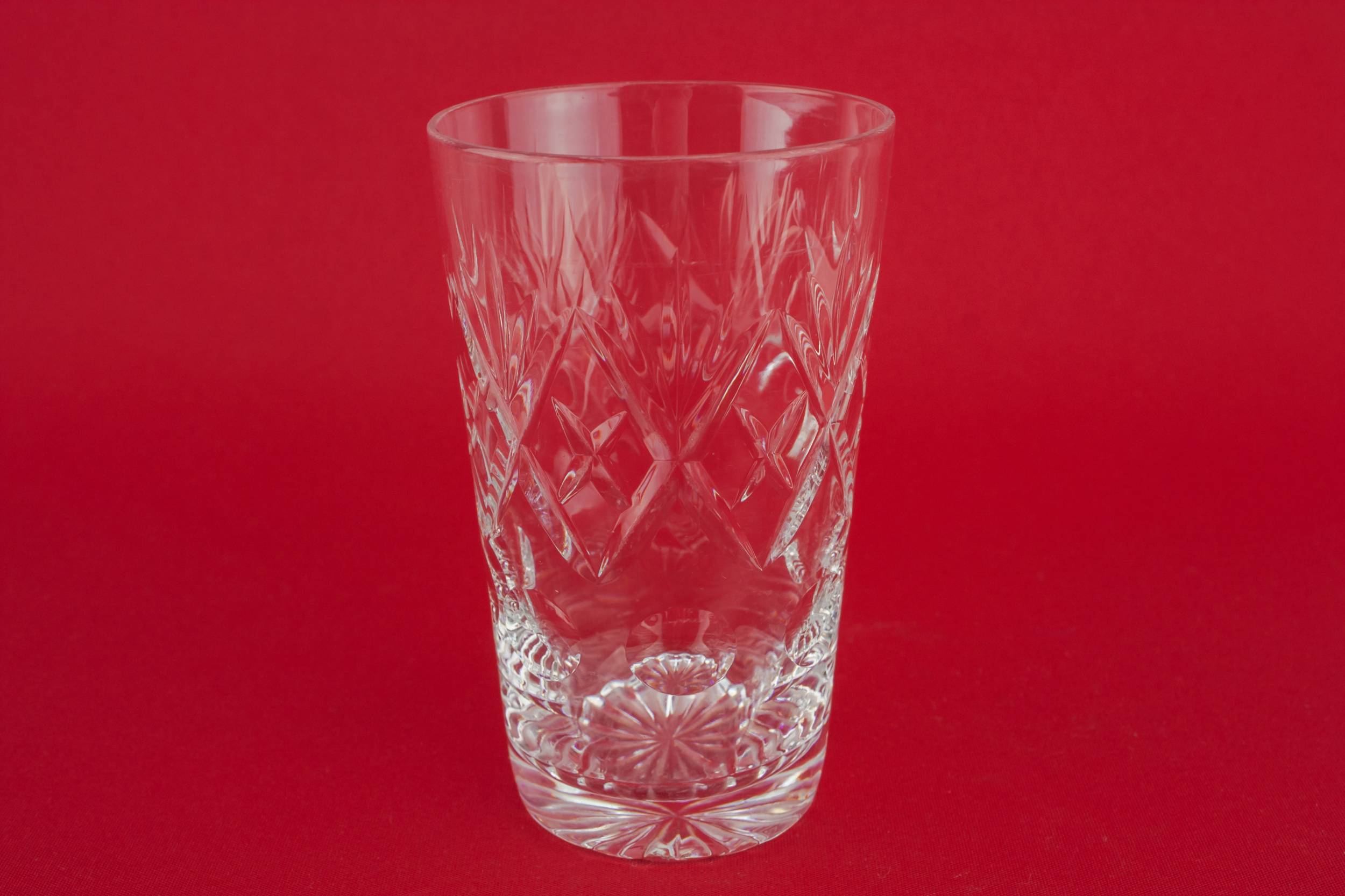 Cut Crystal Christmas — Large whisky glass