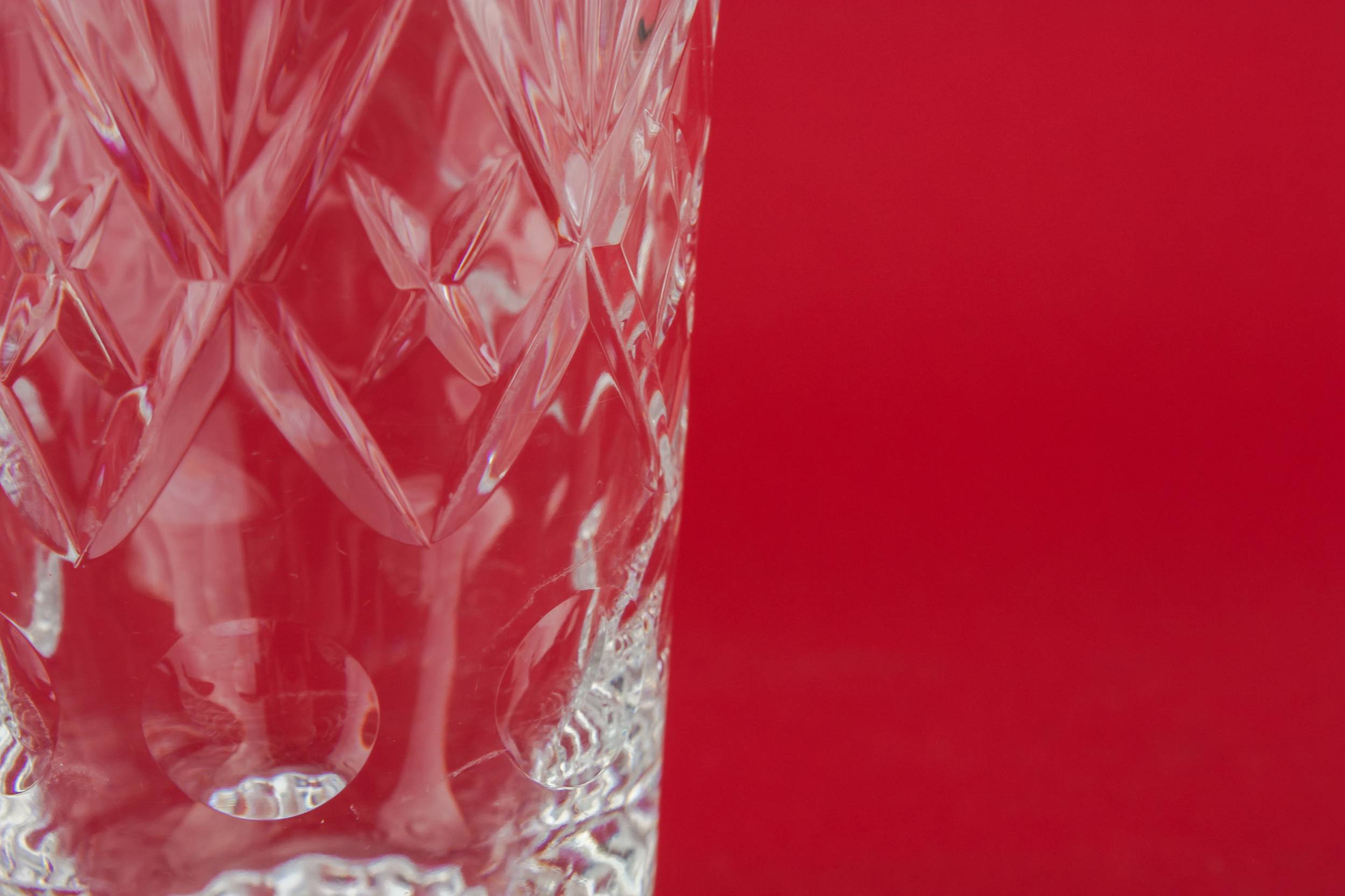 Cut Crystal Christmas — Large whisky glass 2