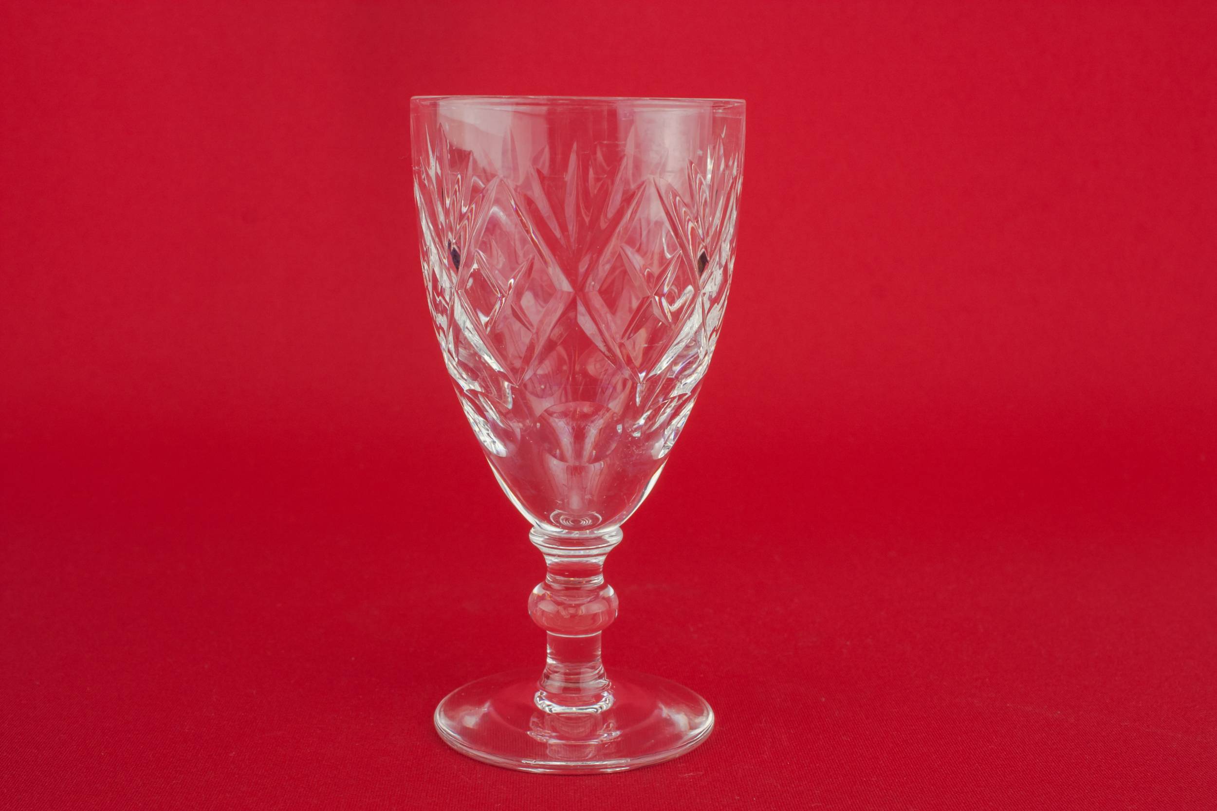 Crystal Cut Crosshatch — 6 stem port glasses 3