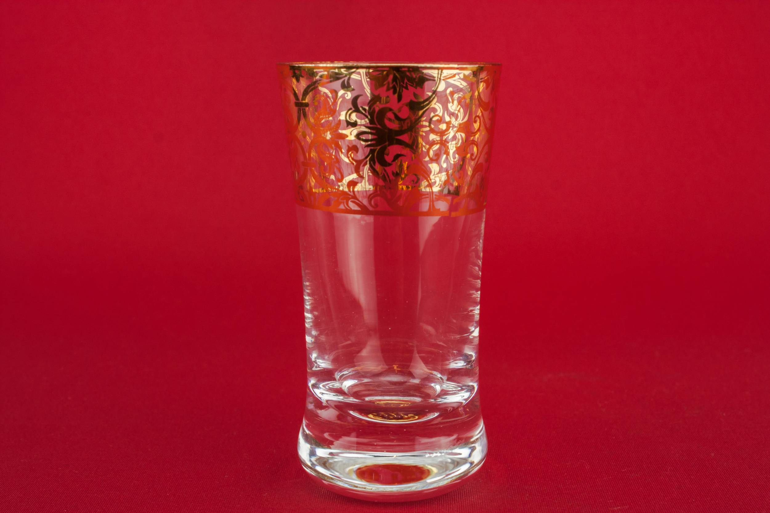 Vintage Gold Scrolls — 4 tumbler shot glasses
